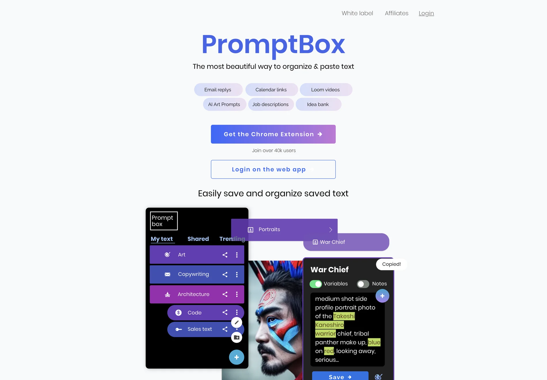 PromptBox: Revolutionize Your Text Organization with AI