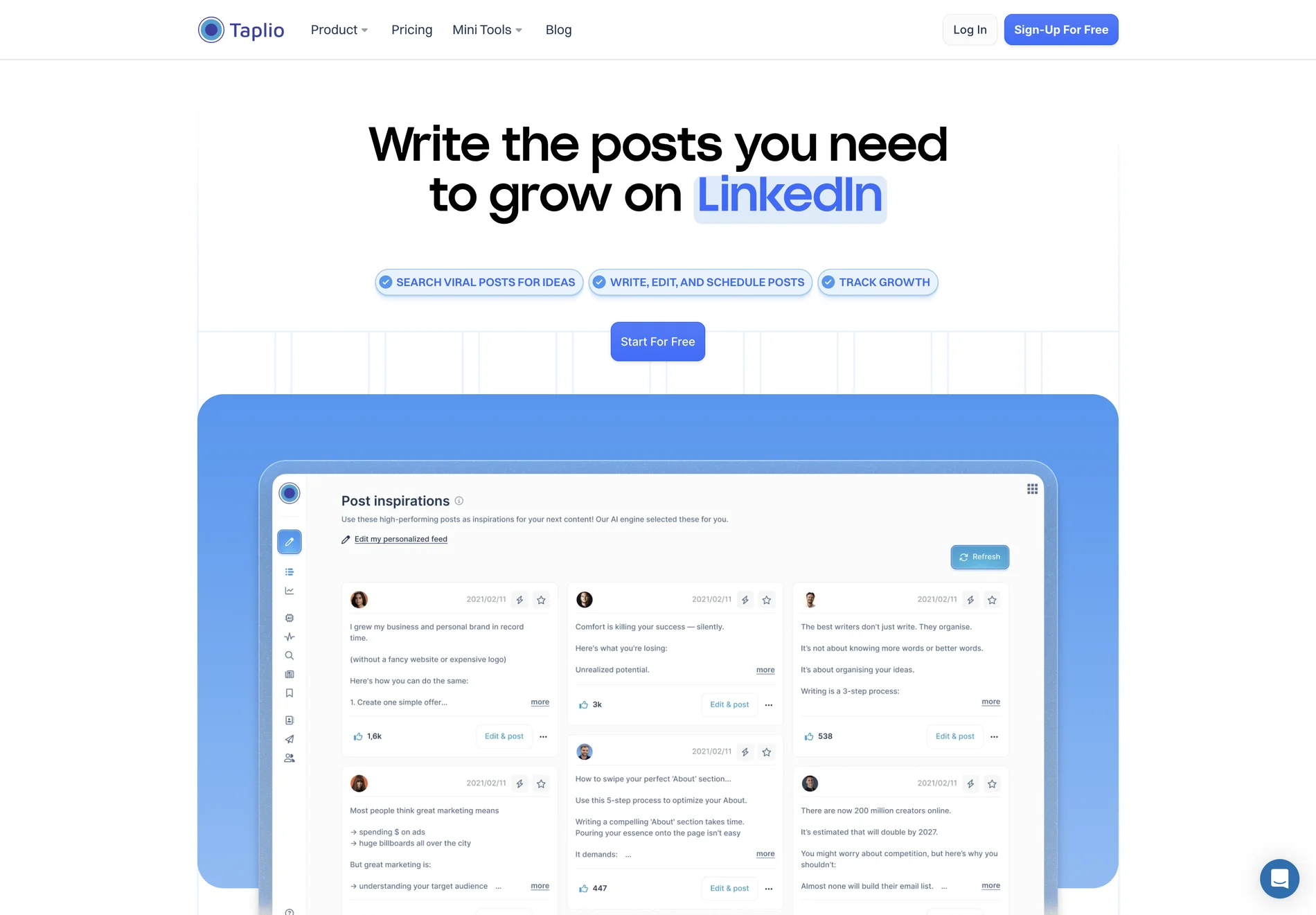 Taplio: The AI-Powered Tool for LinkedIn Growth