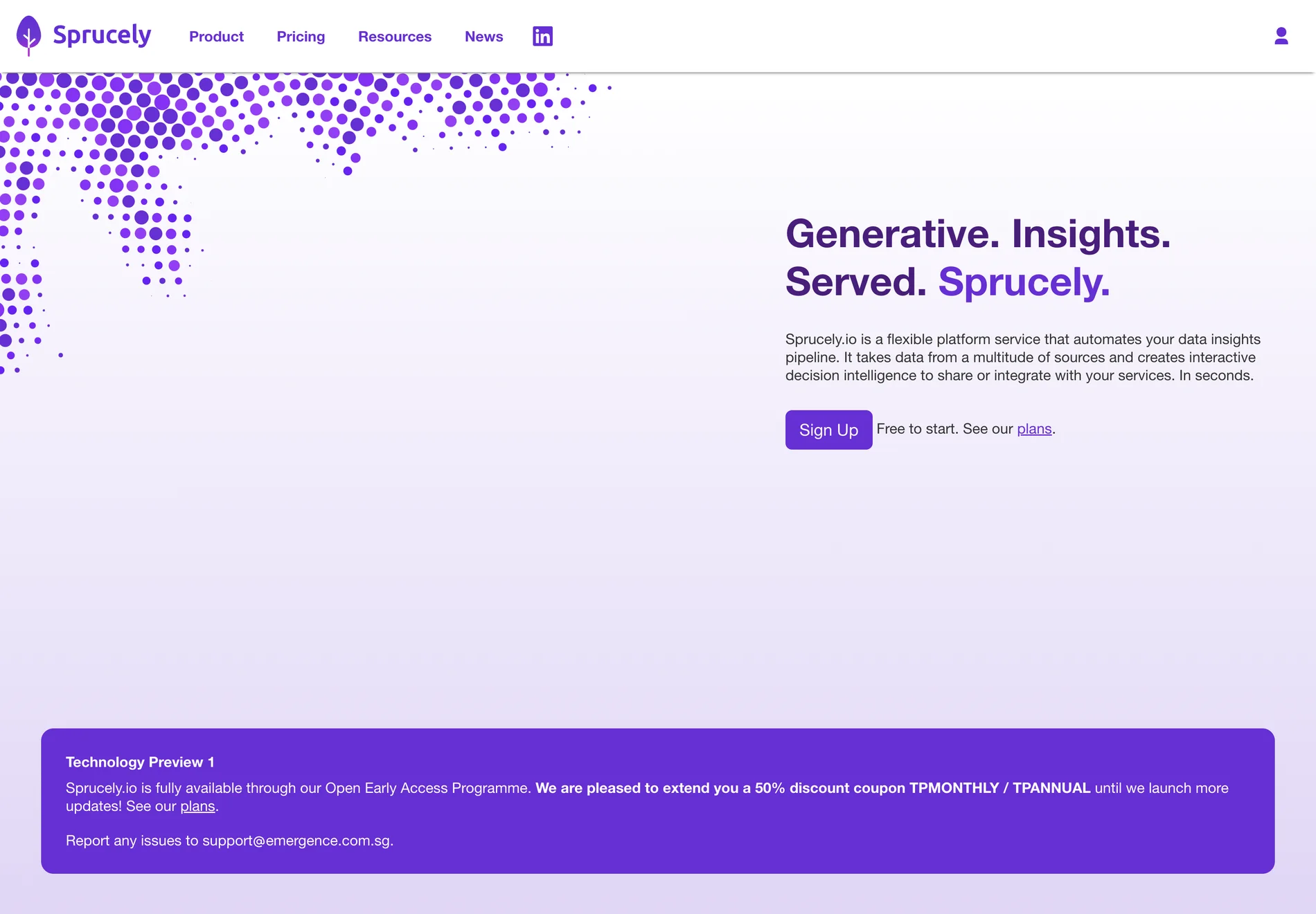 Sprucely.io: AI-Powered Data Insights and Interactive Dashboards