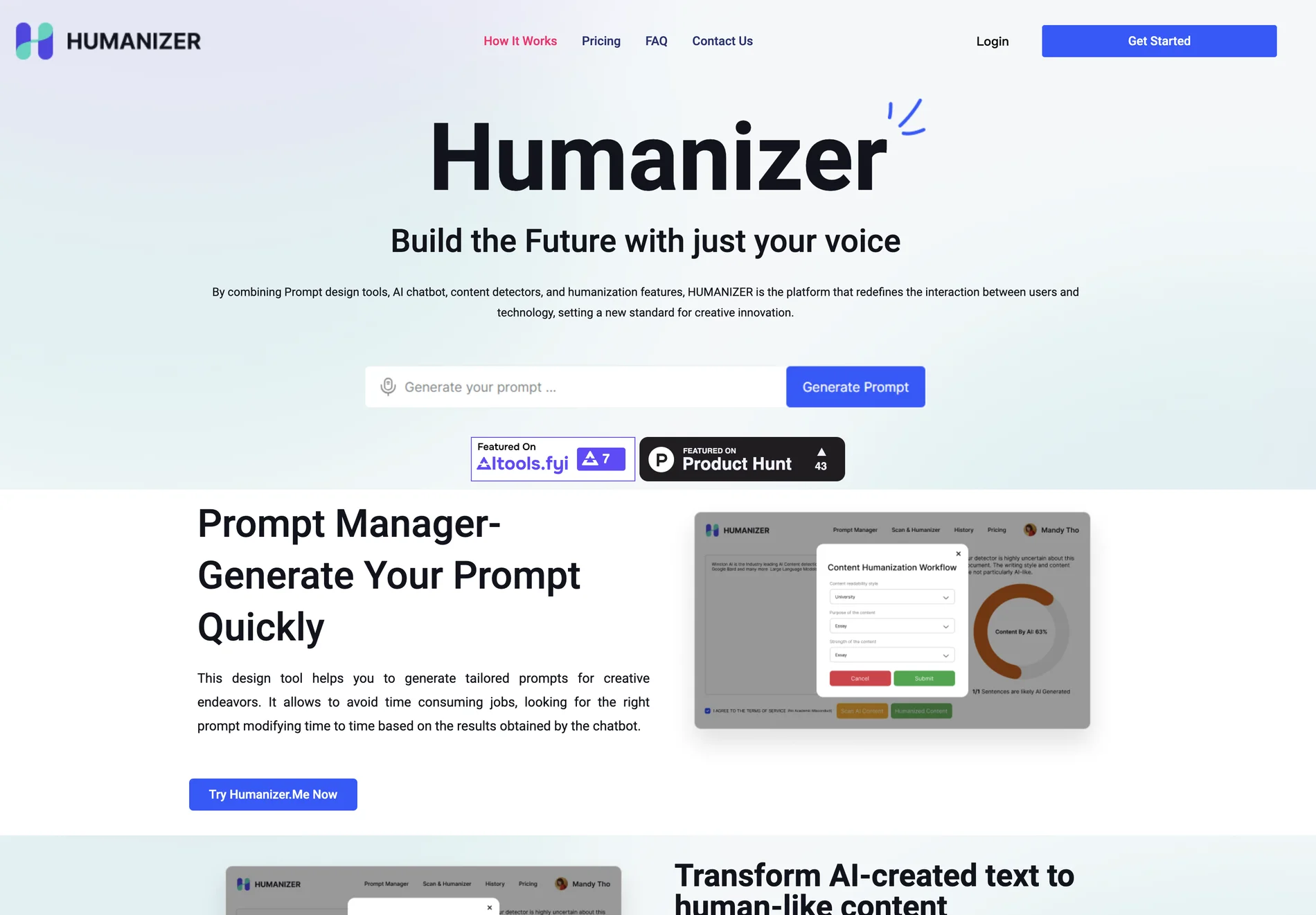 Humanizer: Enhancing Human-Like Content Creation with AI