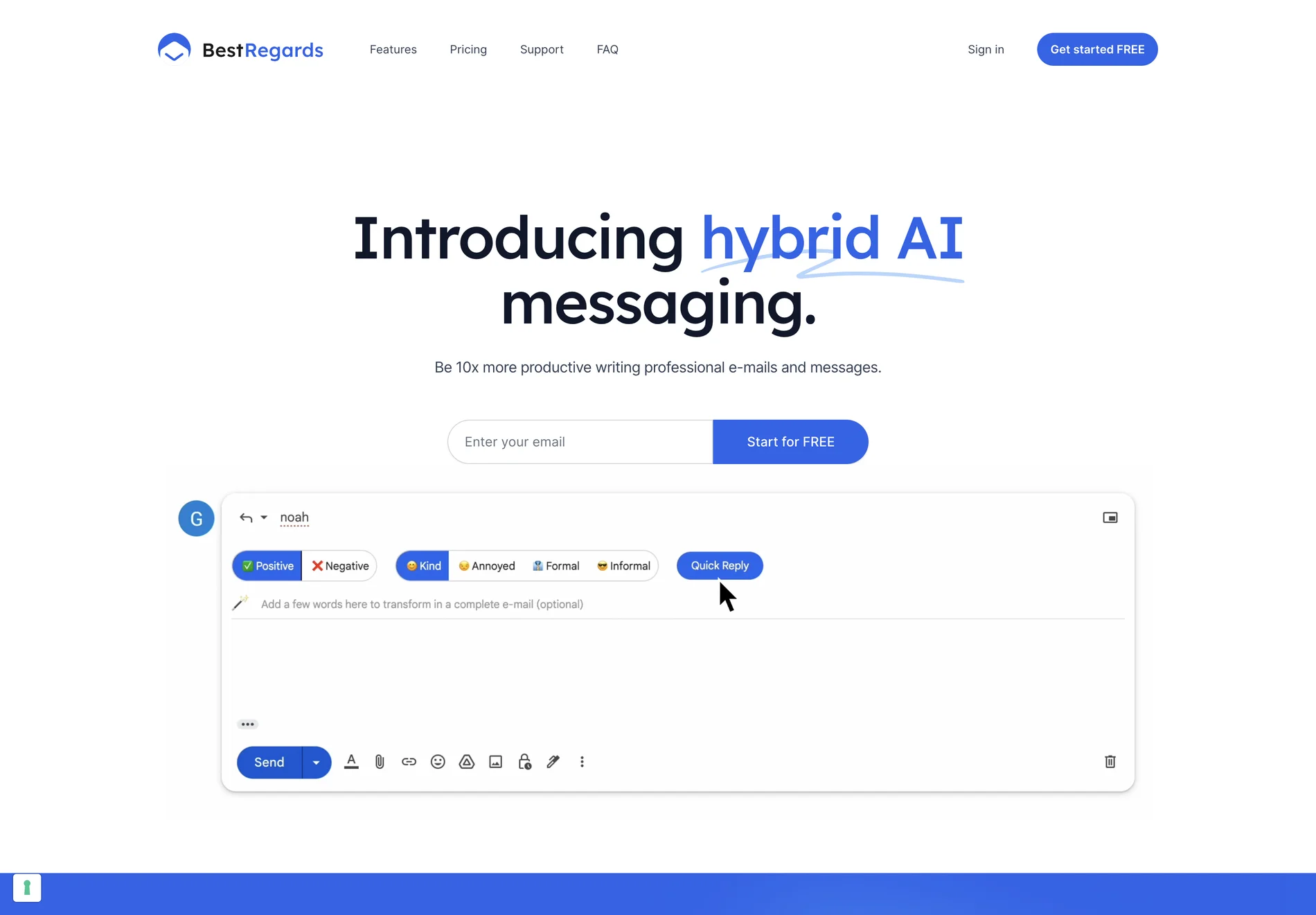 BestRegards - AI-Powered Professional Email and Message Responses