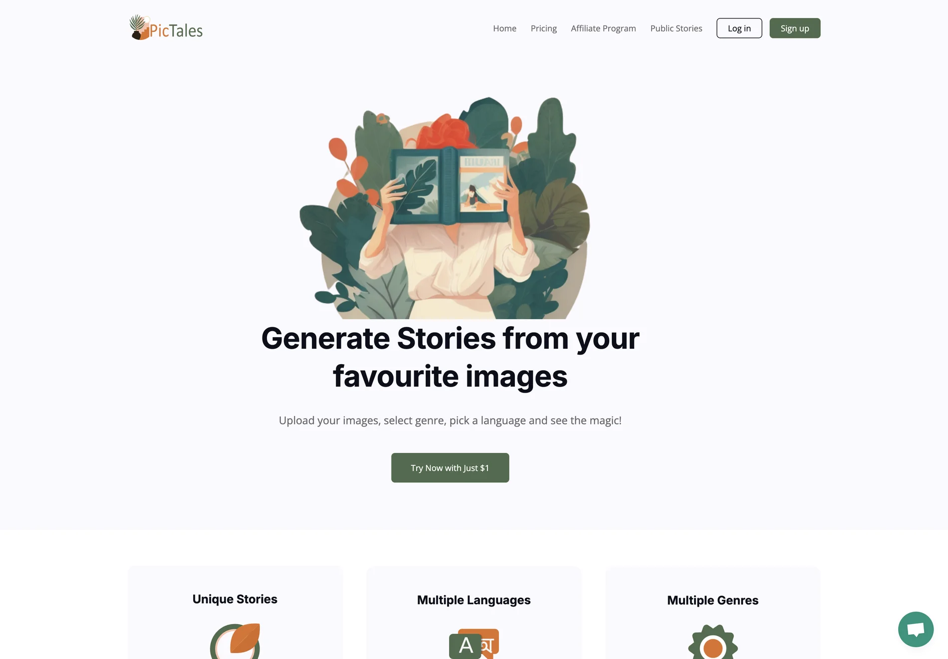 Generate Unique Stories from Your Images with PicTales