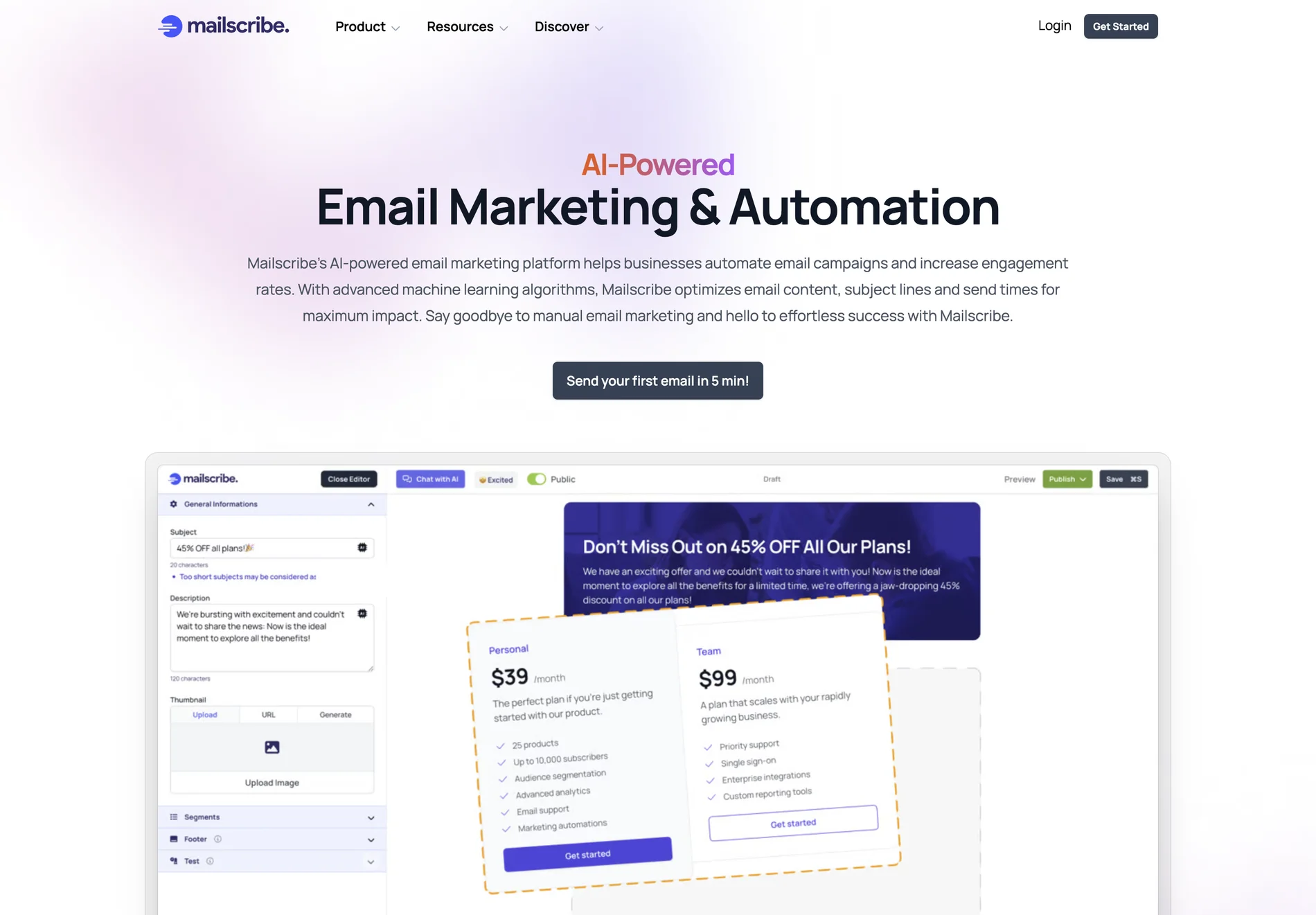 Mailscribe: Revolutionizing Email Marketing with AI Automation