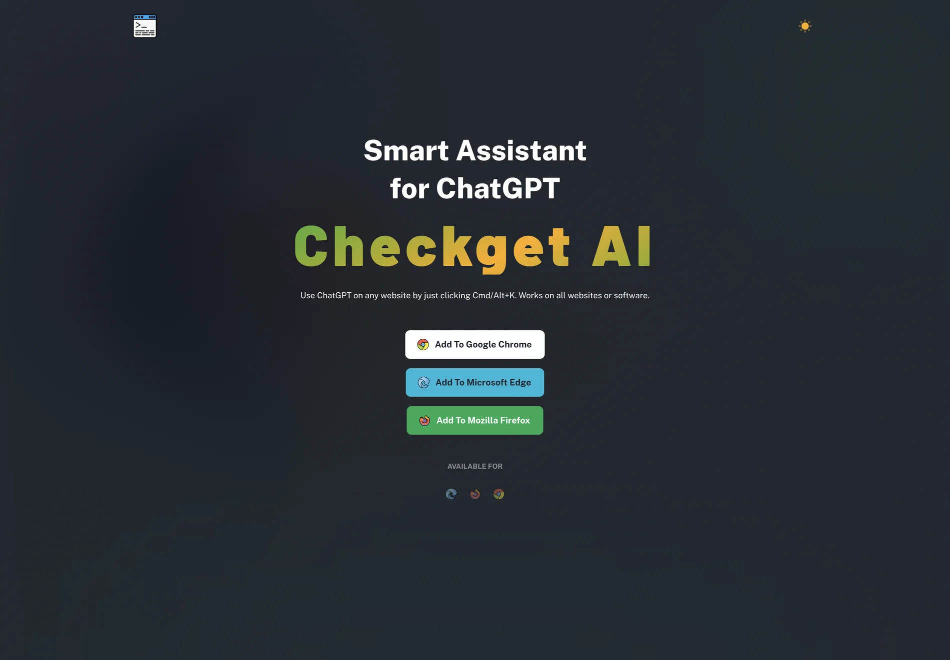 Checkget - Smart Assistant for ChatGPT