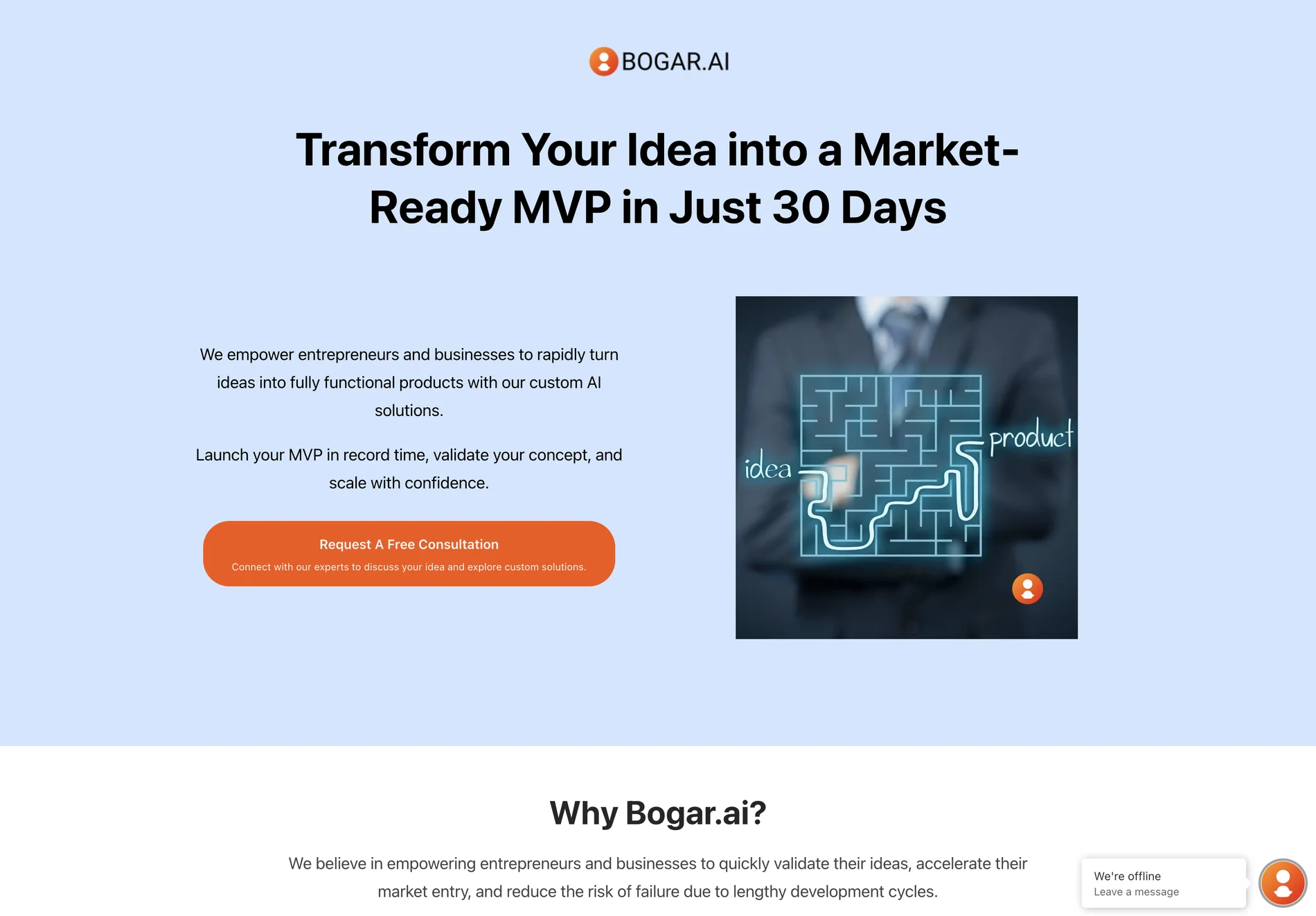 Rapid MVP Development | Bogar.ai - Launch Your Product in 30 Days