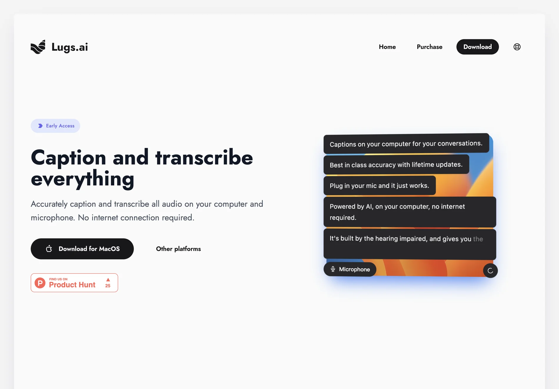 Transcribe and Caption Everything | Lugs.ai