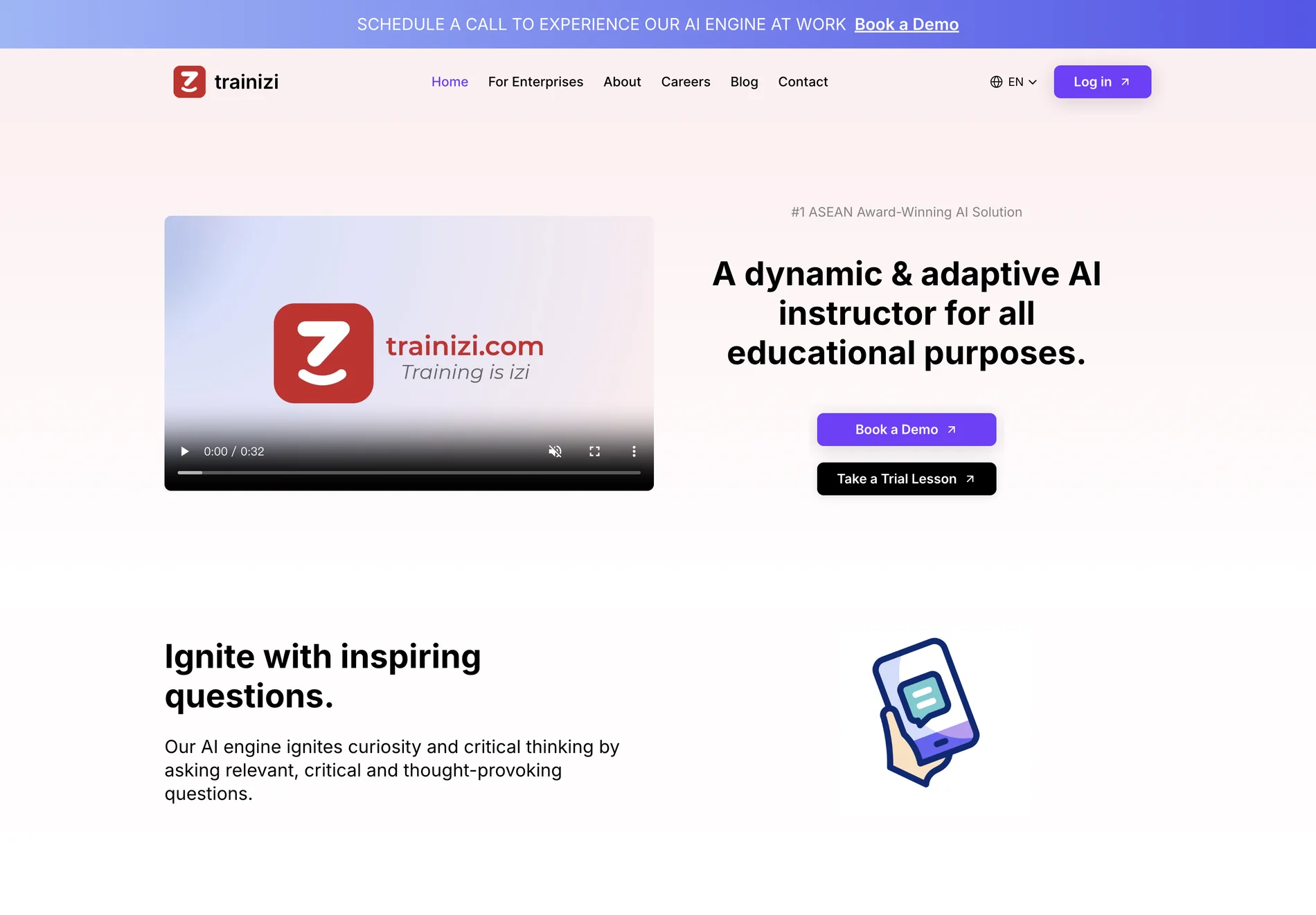 Trainizi | Adaptive AI Instructor for Large-Scale Microlearning