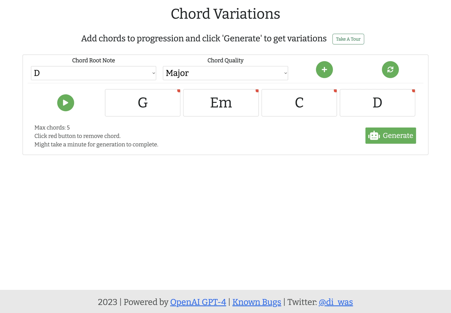 Chord Variations: AI-Powered Chord Progression Generator for Musicians