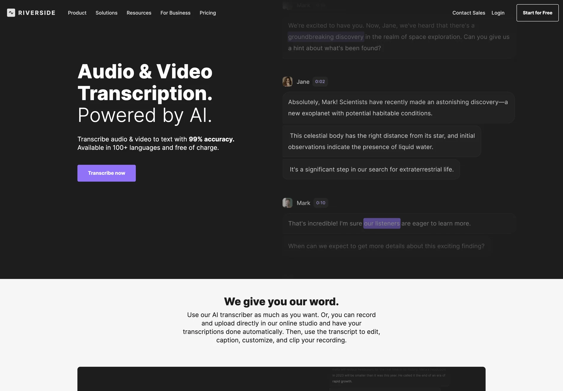 Free Audio & Video Transcriptions with 99% Accuracy | AI-Powered