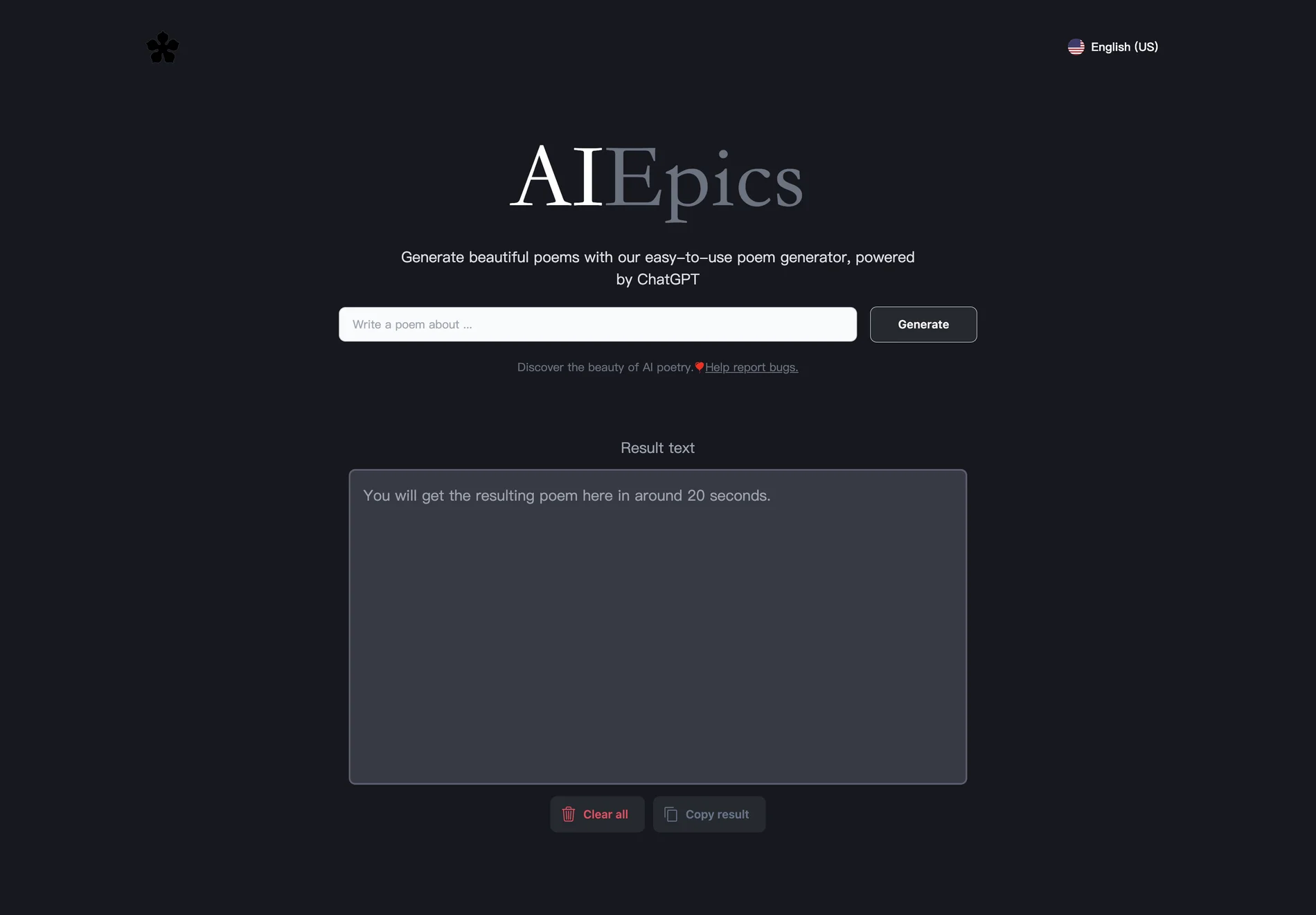 AI Poem Generator - Try Free | AIEpics