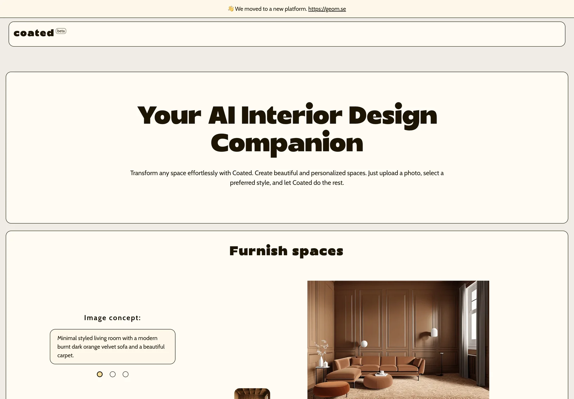 Coated - AI Interior Design Assistant