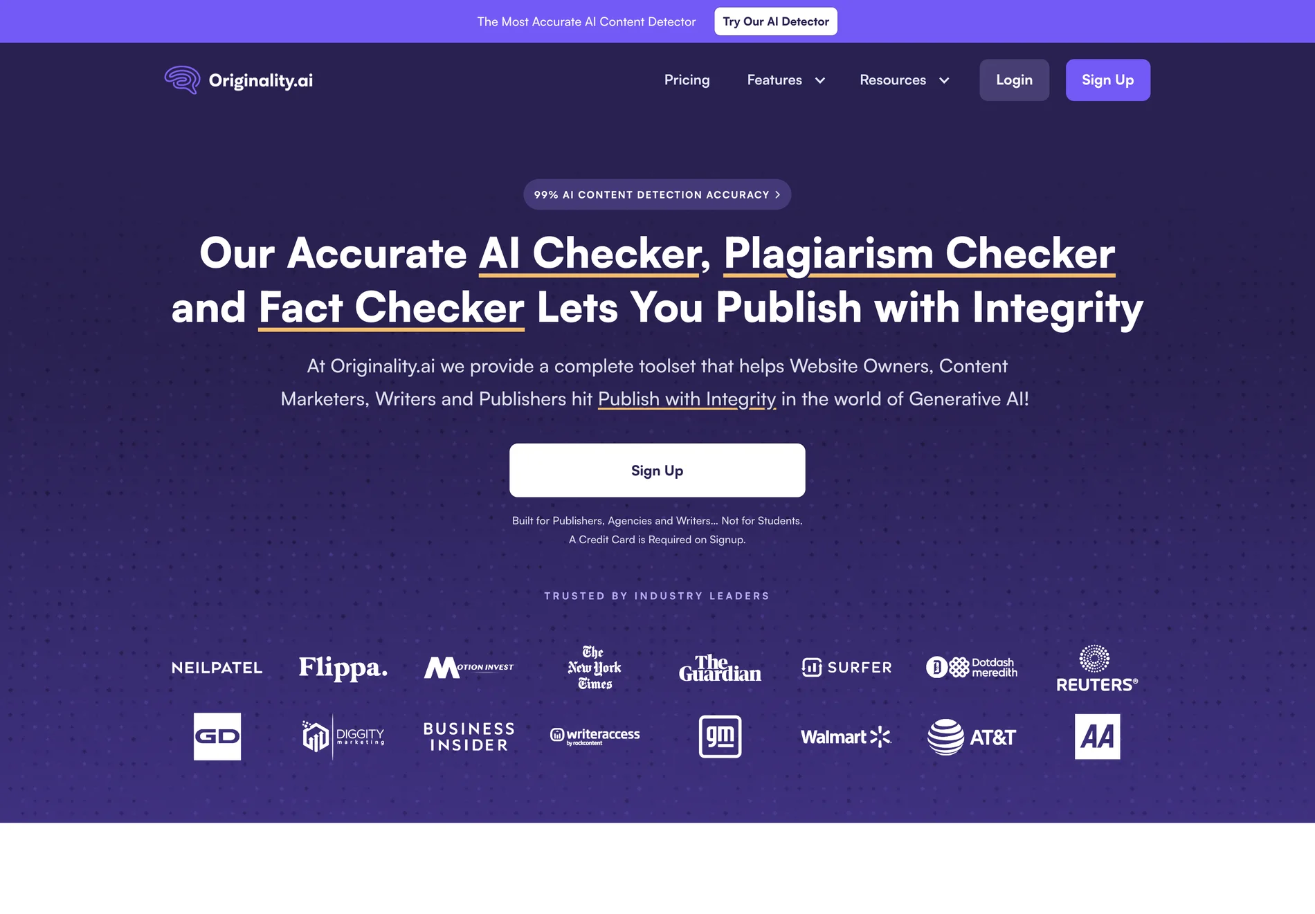 Originality.ai: The Most Accurate AI Content Detector for Publishers