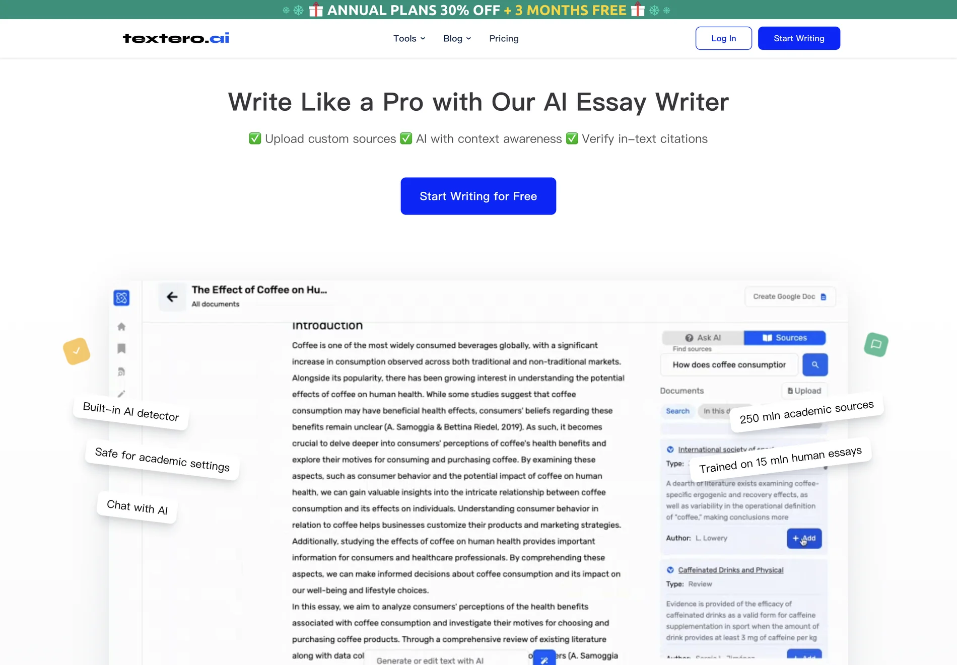 Textero AI Essay Writer: Craft High-Quality Essays with AI Assistance