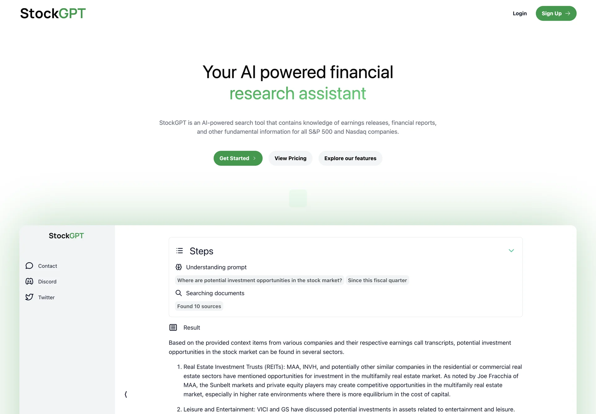 StockGPT: Revolutionizing Financial Research with AI