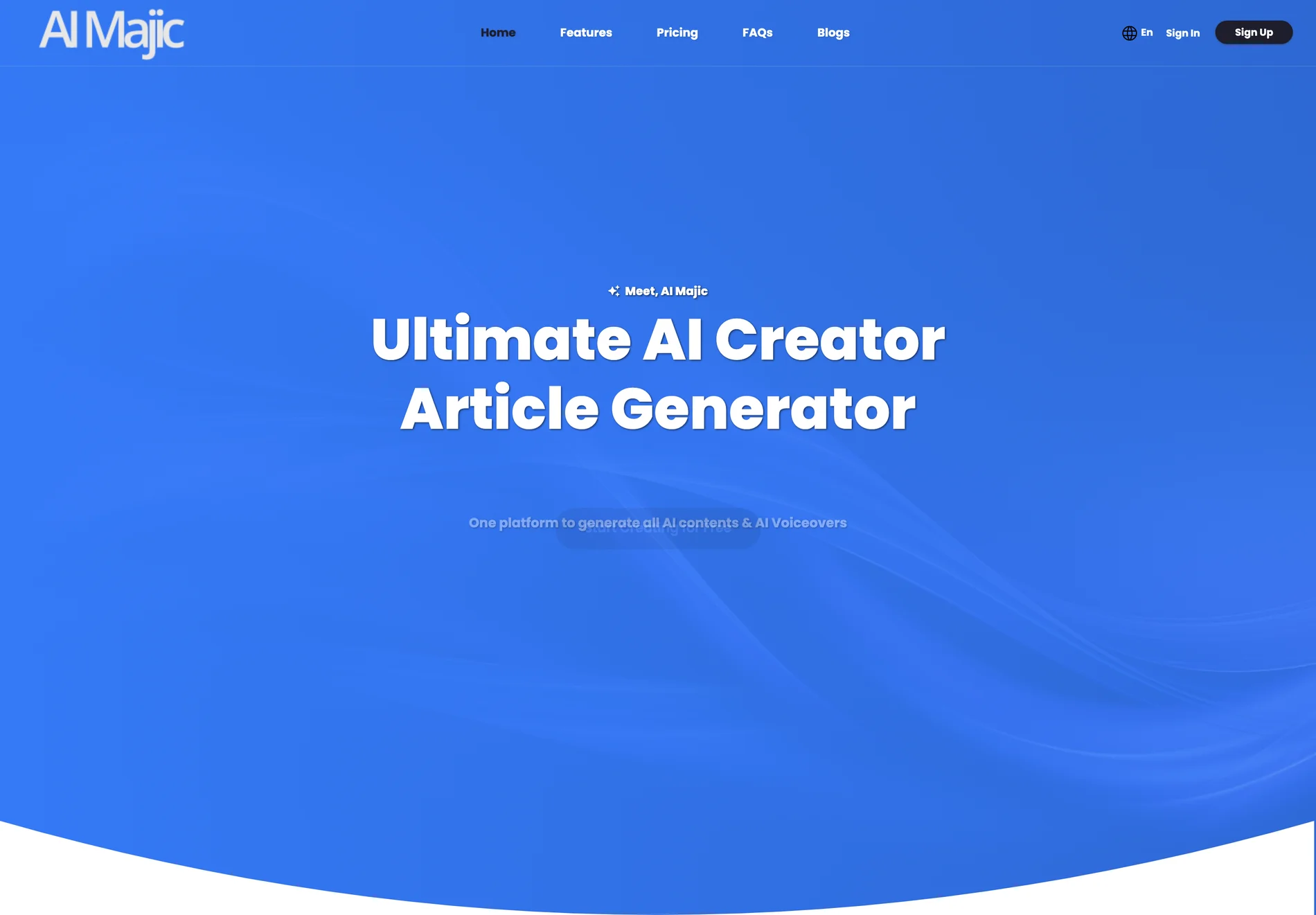 AI Majic: Revolutionizing Content Creation with AI