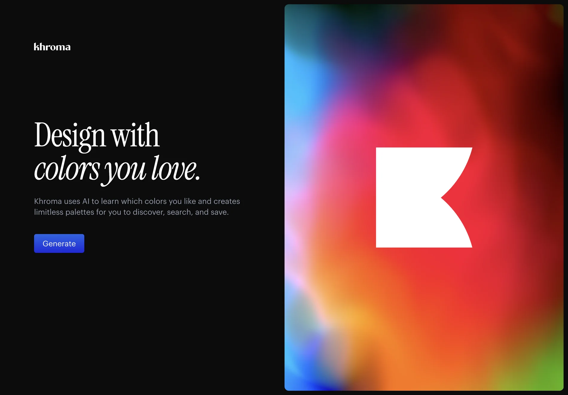 Khroma - AI Color Tool for Designers | Discover and Save Color Palettes