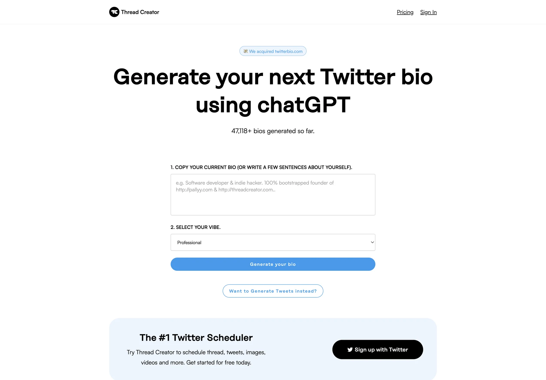 Generate Your Next Twitter Bio Using ChatGPT