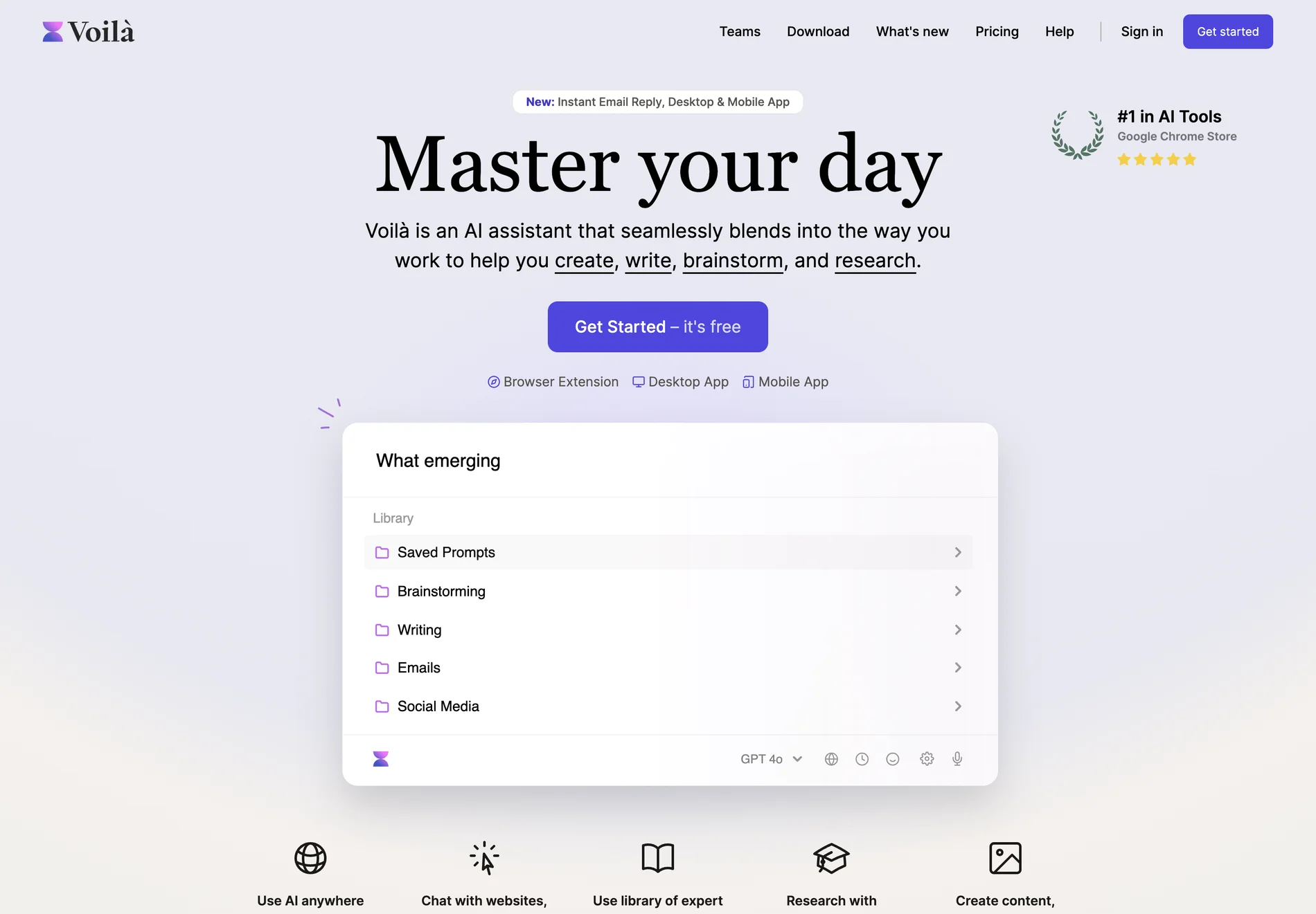 Voilà AI Assistant: Boost Your Productivity with AI