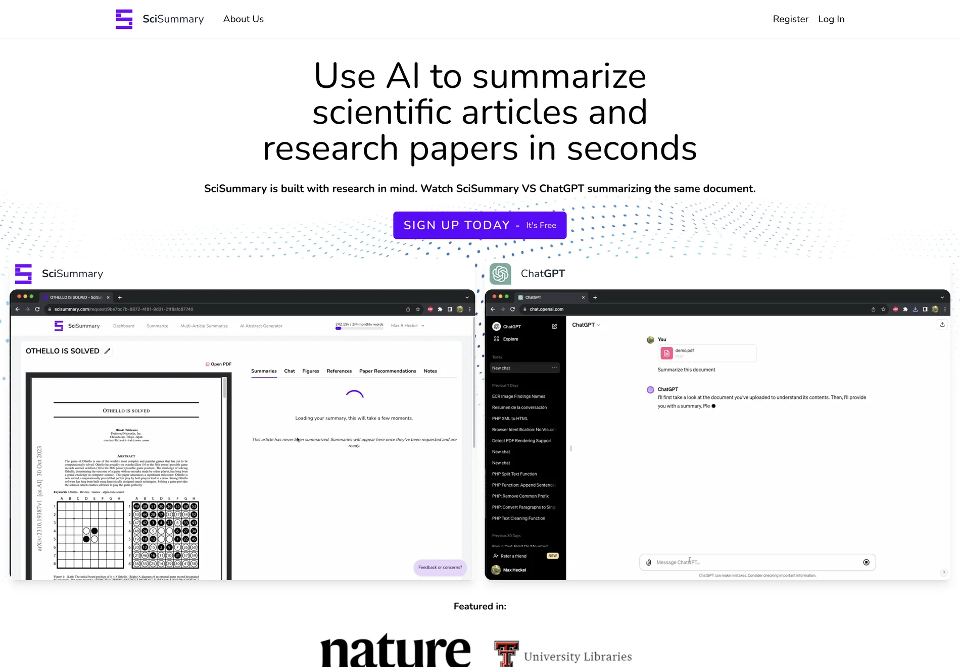 Use AI to Summarize Scientific Articles with SciSummary