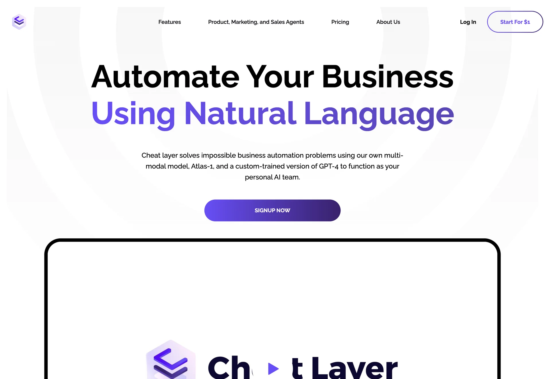 Cheat Layer: No Code Business Automation Using ChatGPT