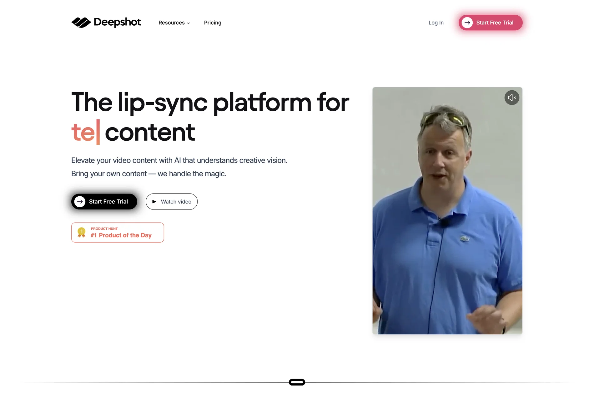 Deepshot - The AI Lip-Sync Platform for Multilingual Video Creation