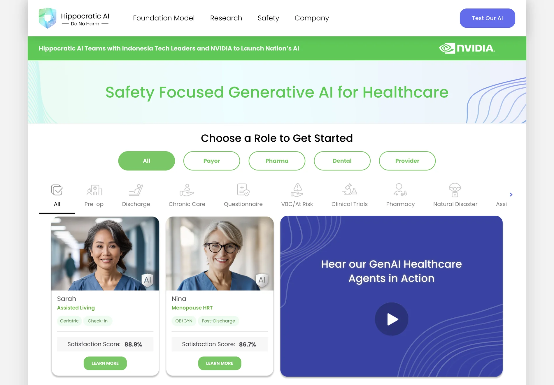 Hippocratic AI: Revolutionizing Healthcare with Safe and Efficient AI Solutions