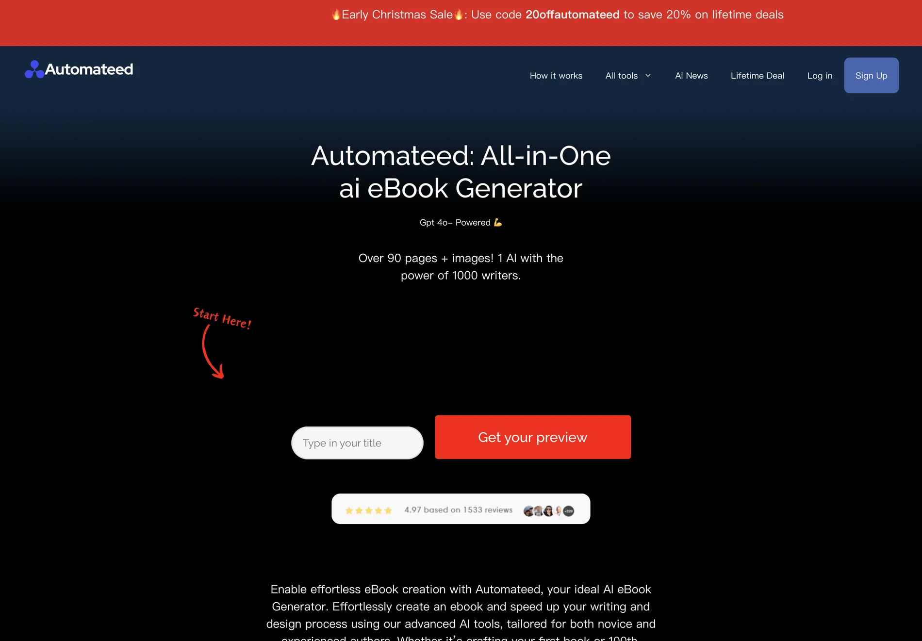 Automateed: The Ultimate AI eBook Generator for Quick and Professional Results