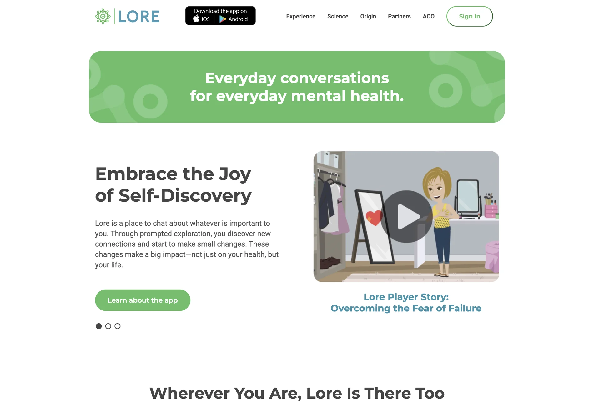 Lore: Revolutionizing Mental Health Through AI-Powered Conversations