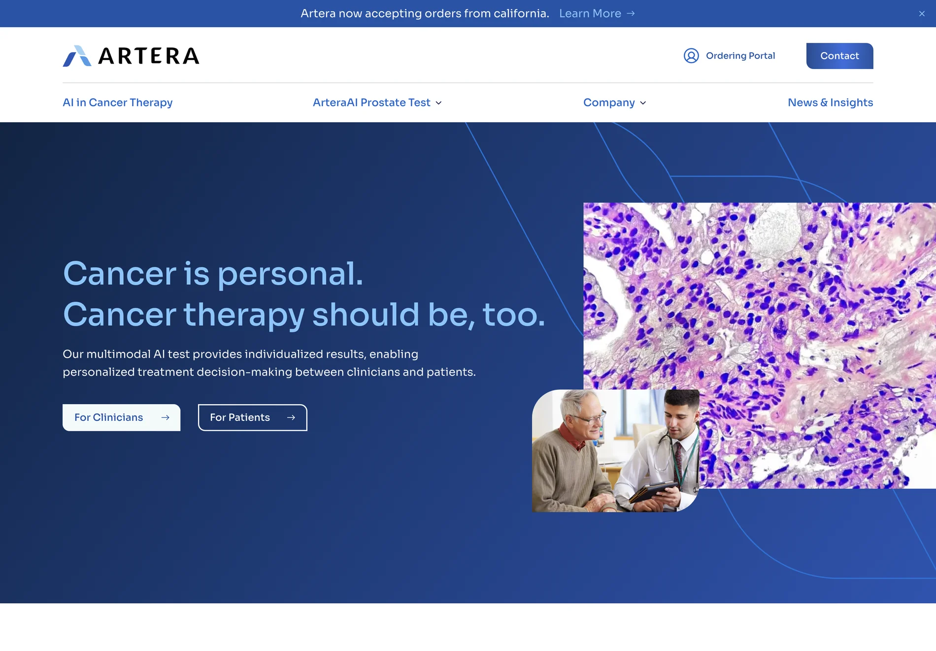 Personalized Precision Medicine & AI Cancer Therapy | ArteraAI