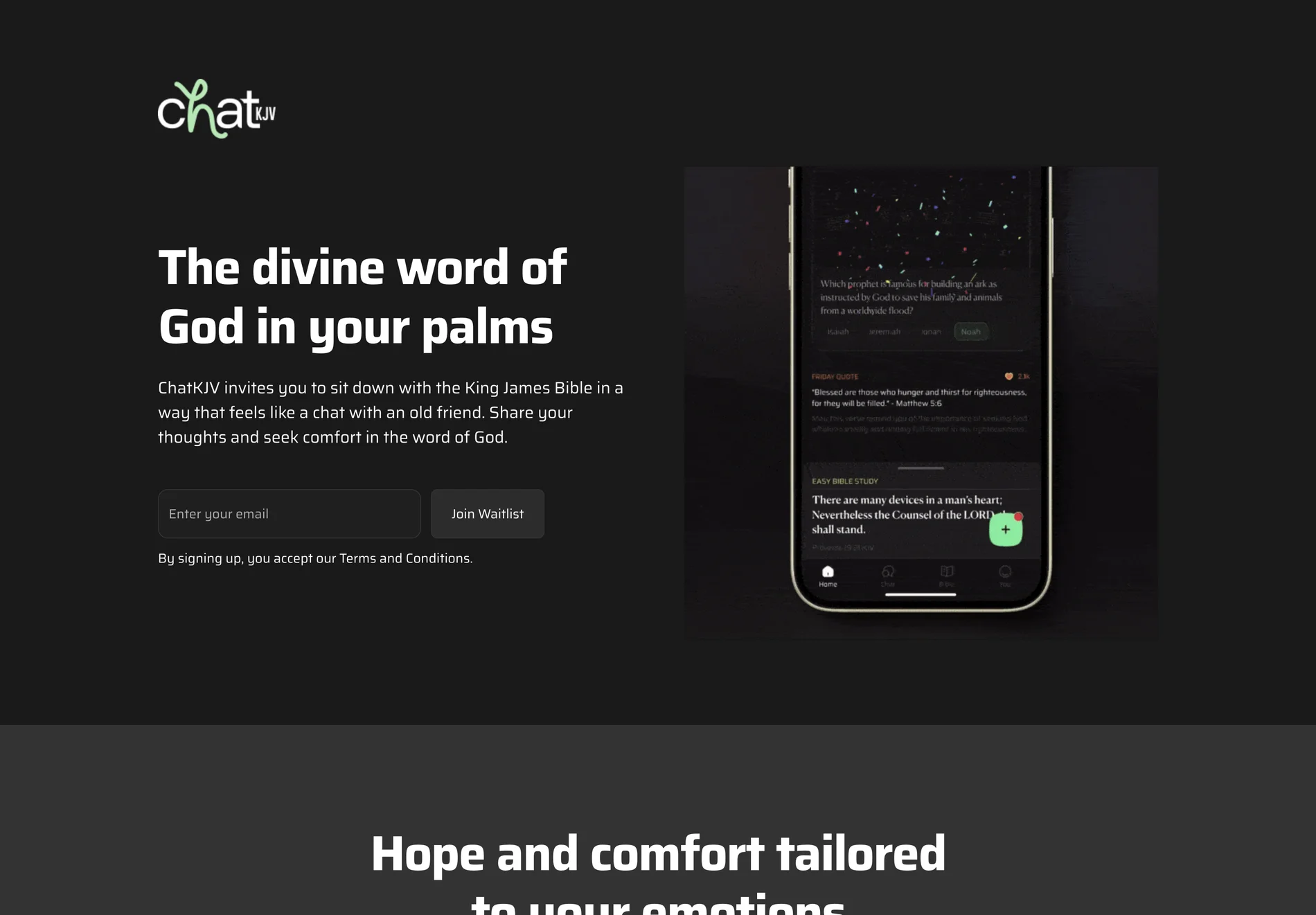 ChatKJV - Personalized Biblical Insights Tailored to Your Emotions