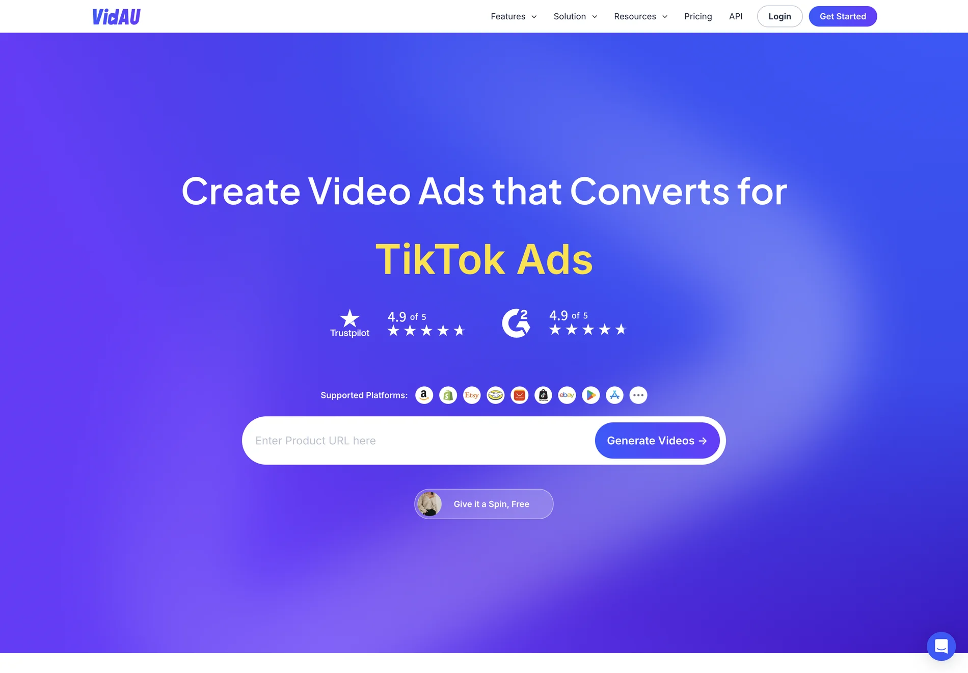 Create Viral Video Ads with VidAU AI Video Generator