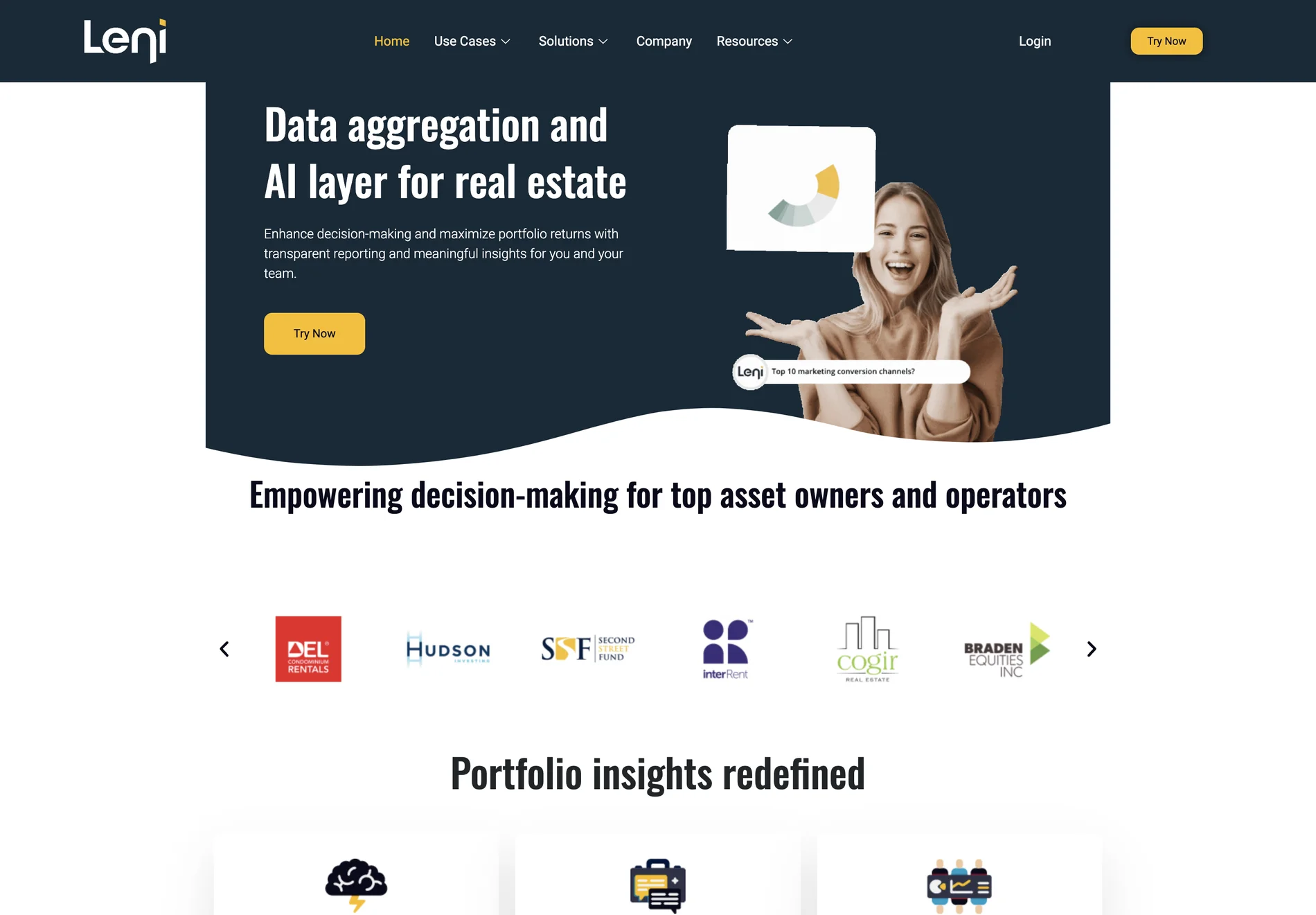 AI-Powered Intelligence and Reporting Platform for Real Estate | Leni