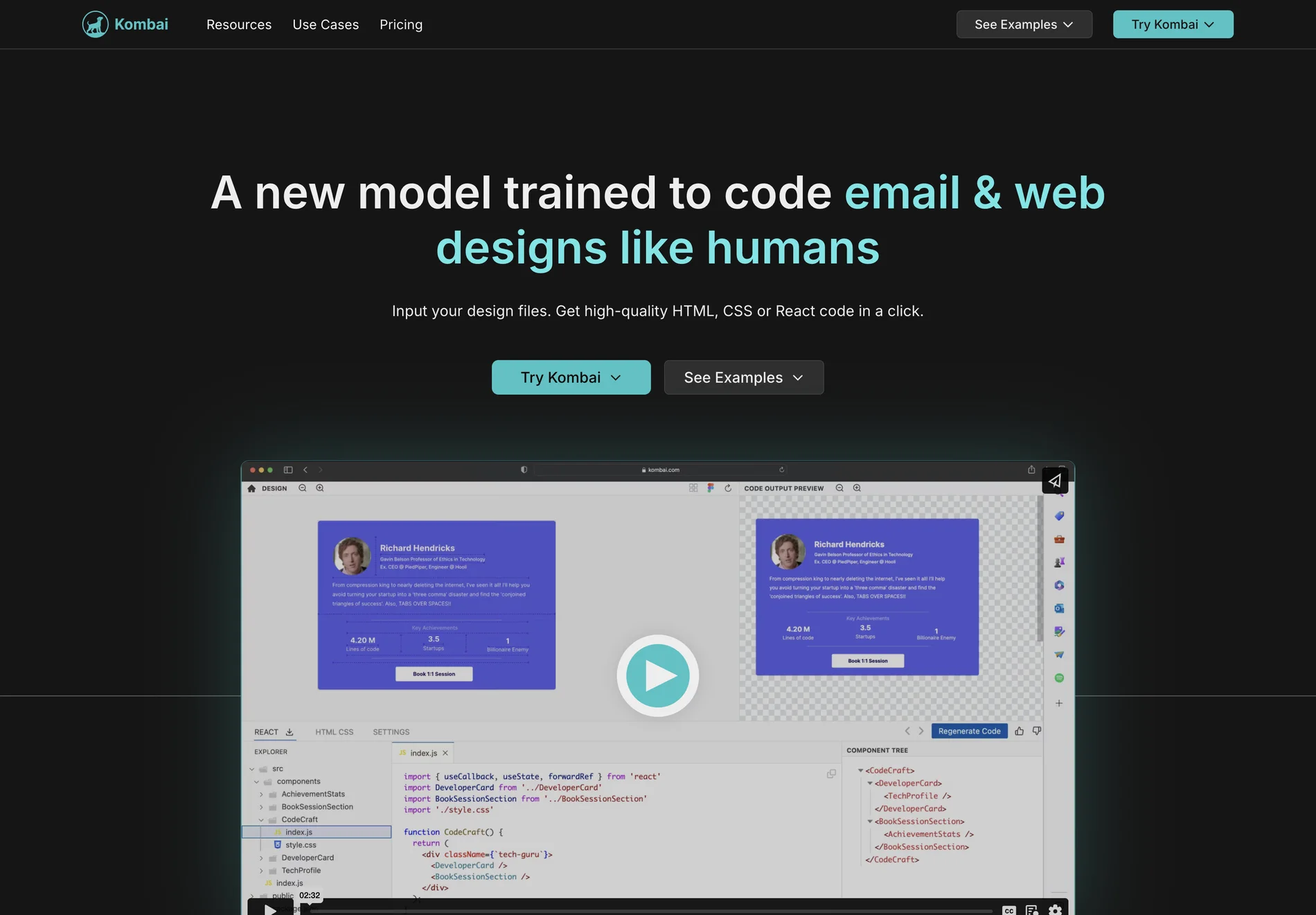 Kombai: AI-Powered Code Generation for Frontend Developers