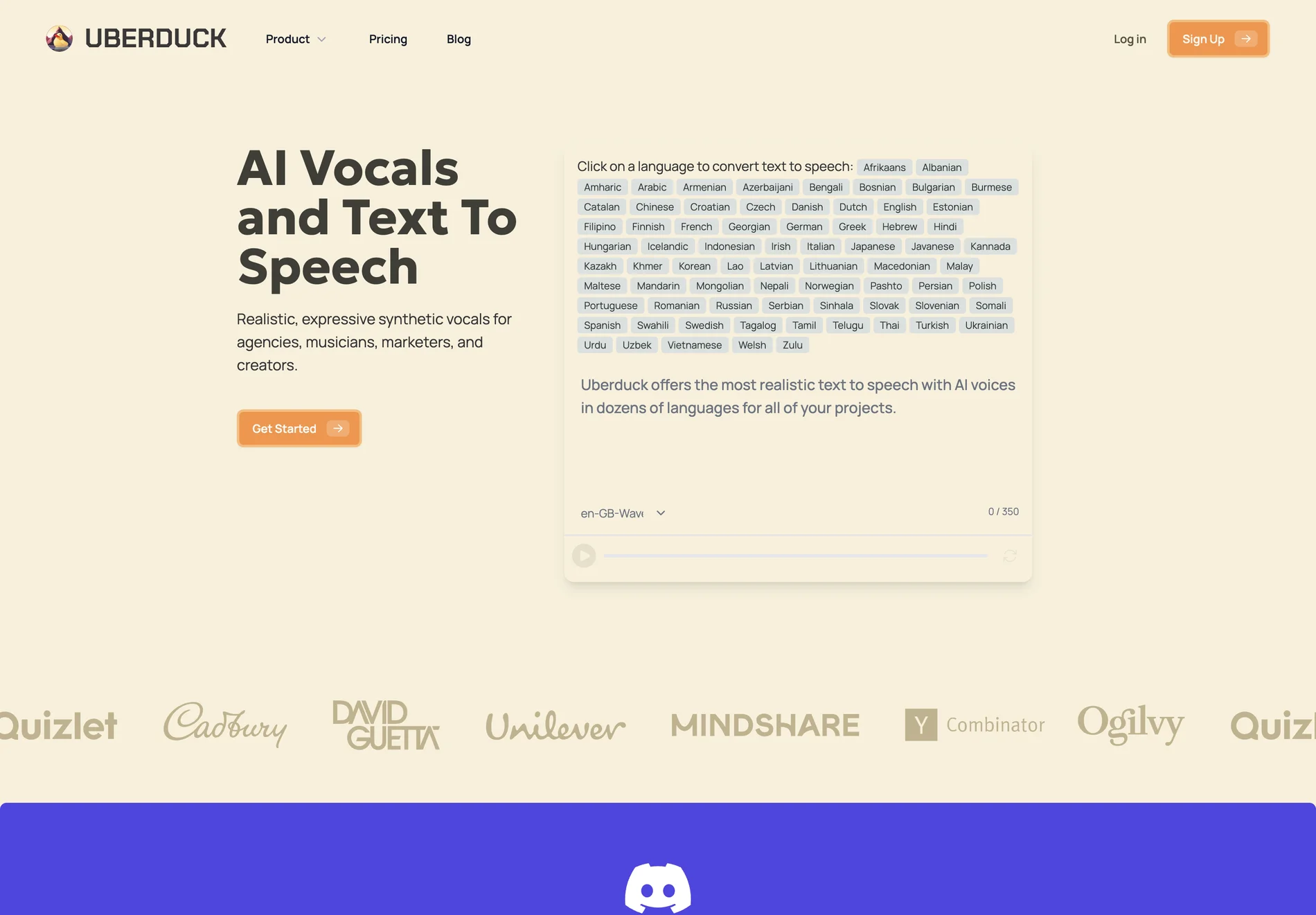 AI Vocals and Text To Speech | Uberduck