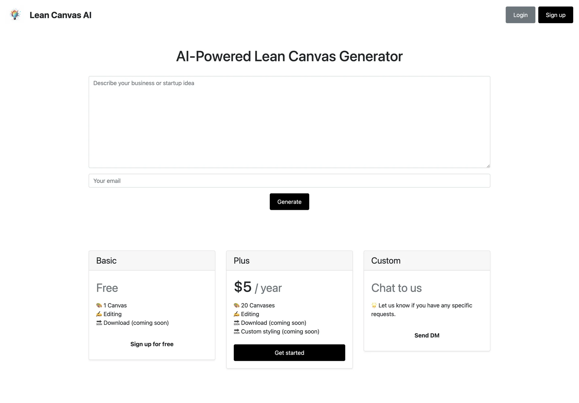 Lean Canvas AI: Streamline Your Business Model Creation with AI