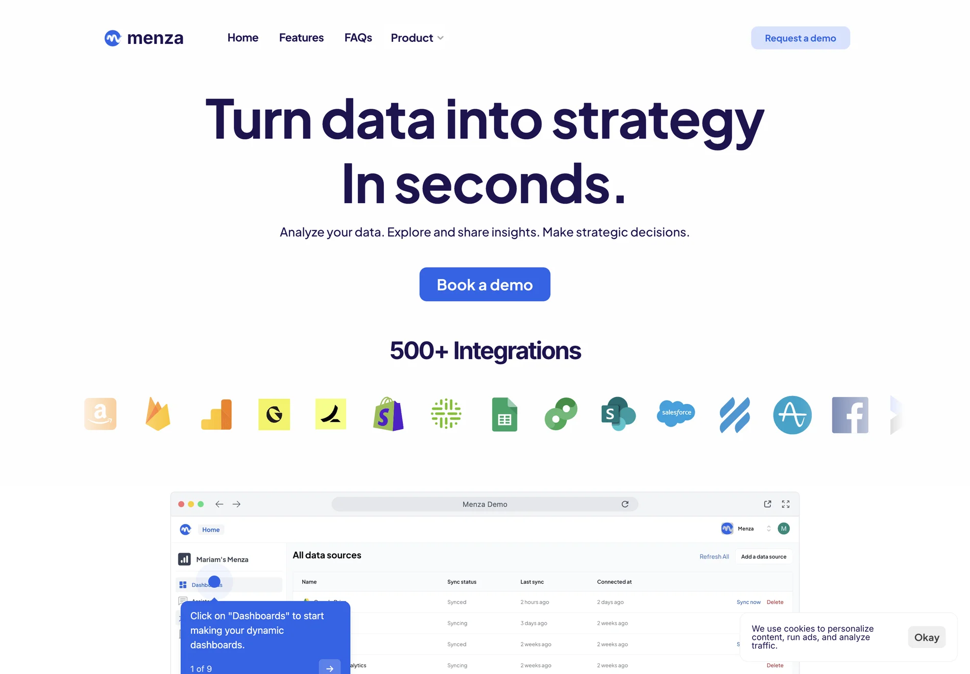 menza - Instant Data Analysis for Strategic Decisions