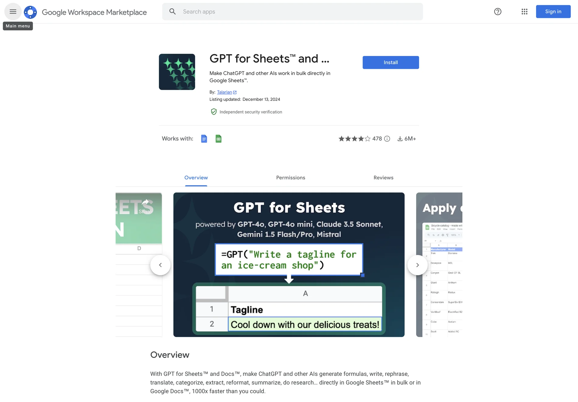 GPT for Sheets™ and Docs™: Revolutionizing AI Integration in Google Workspace