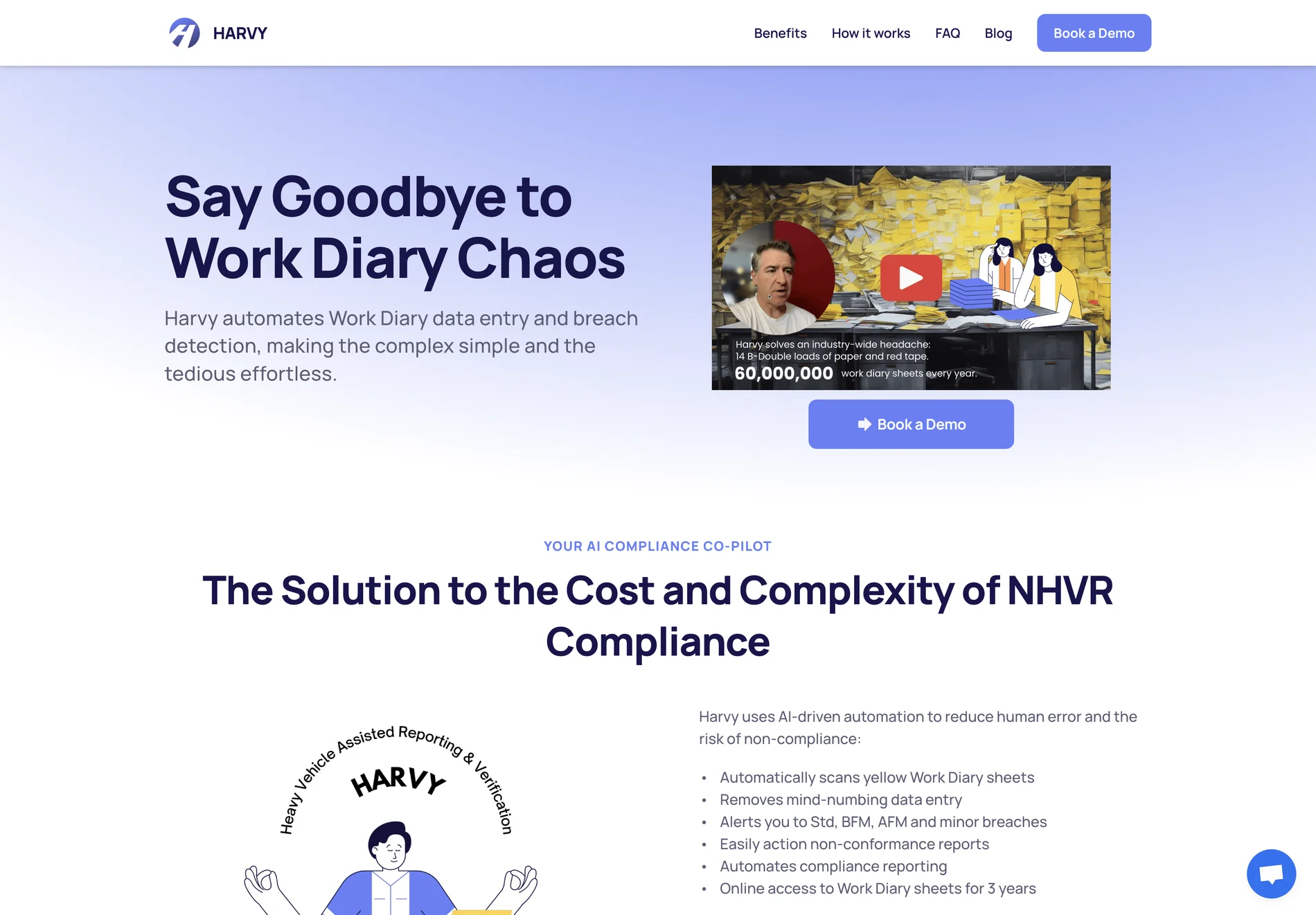 HARVY: AI-Powered Work Diary Automation for NHVR Compliance