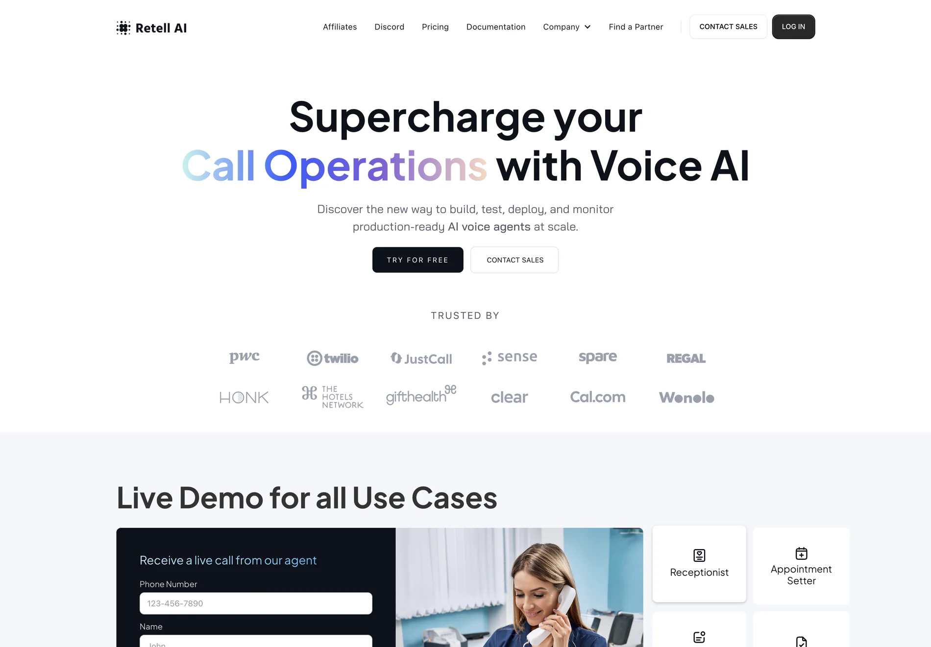 The Best AI Voice Agent Platform | Retell AI