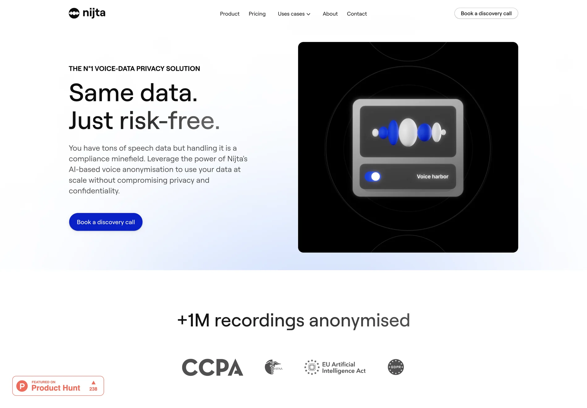 Nijta: The Leading AI-Powered Voice Anonymisation Tool for Privacy and Compliance