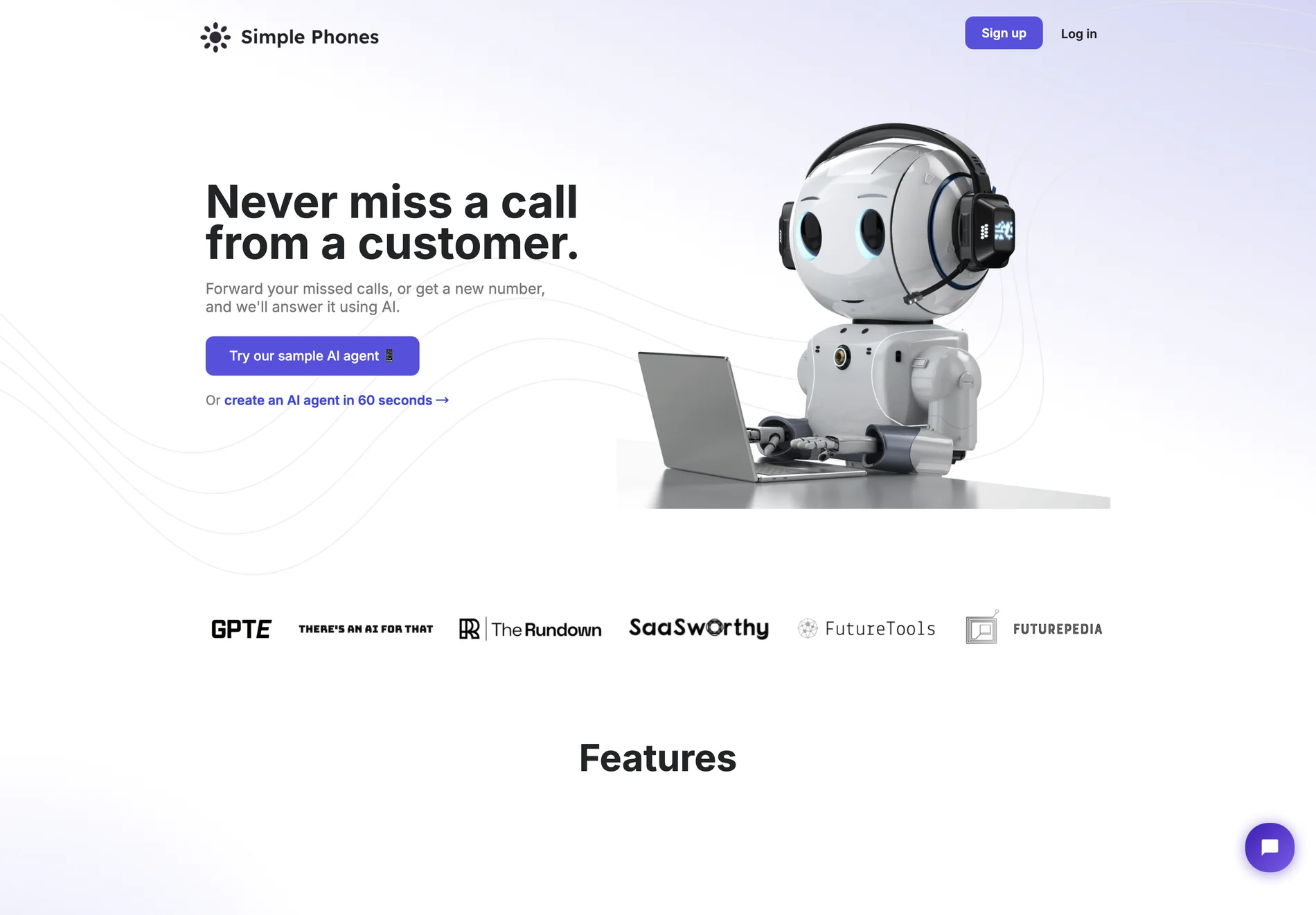 Simple Phones: AI-Powered Customer Service for No Missed Calls