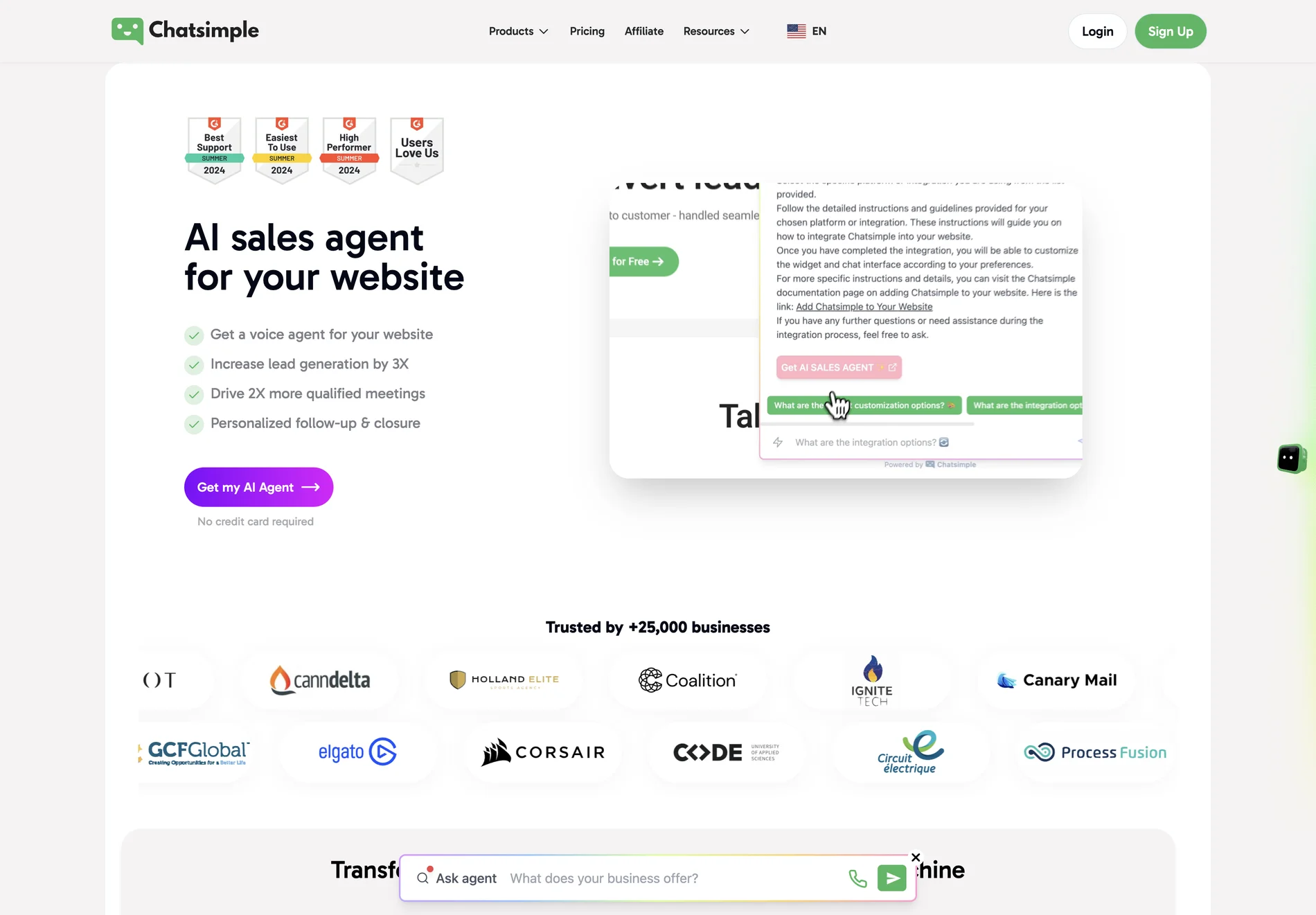 Chatsimple: AI Chatbot for Sales & Support - Boost Engagement and Sales