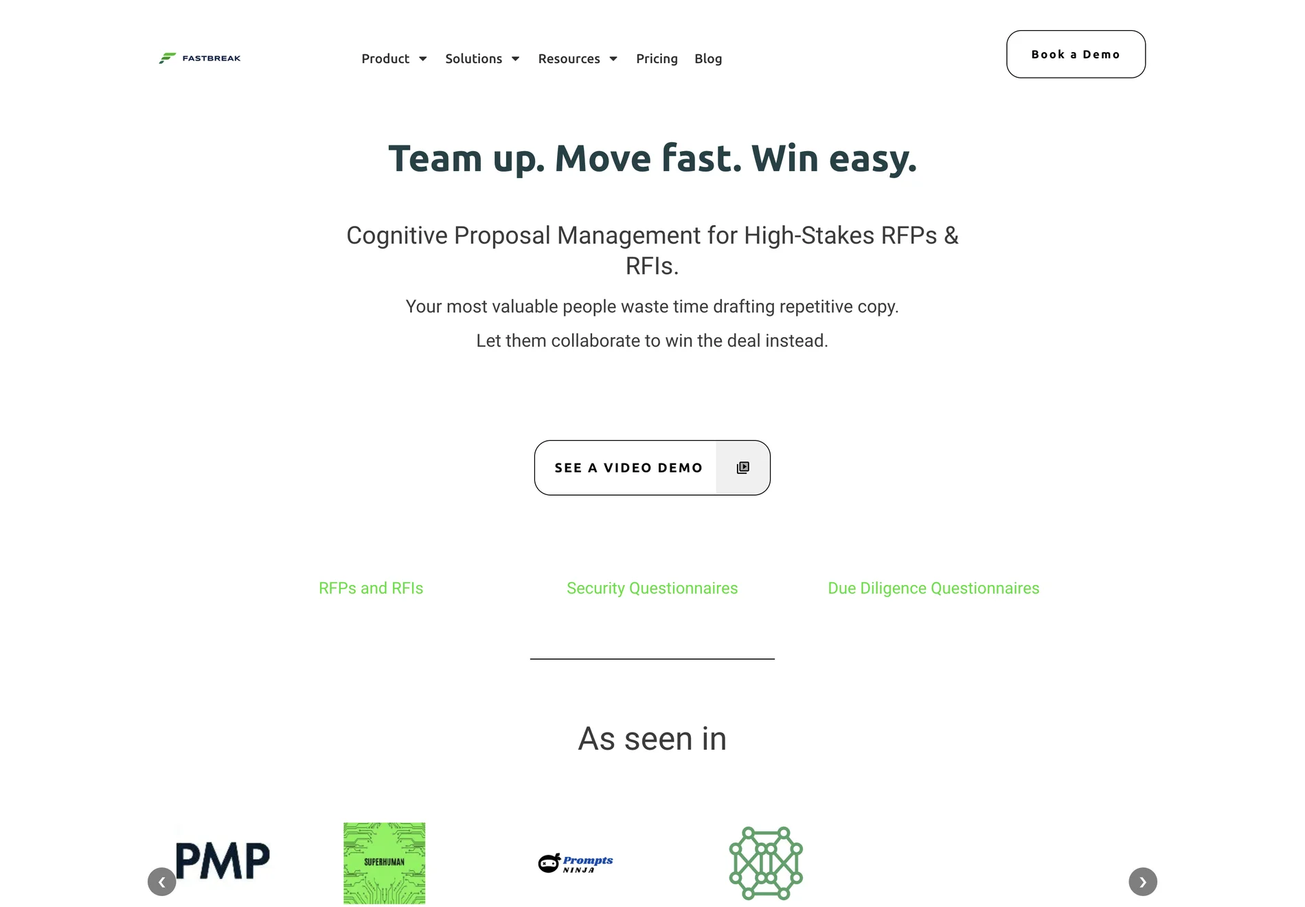 Fastbreak: Win RFPs with an AI Assistant - Fastbreak RFP