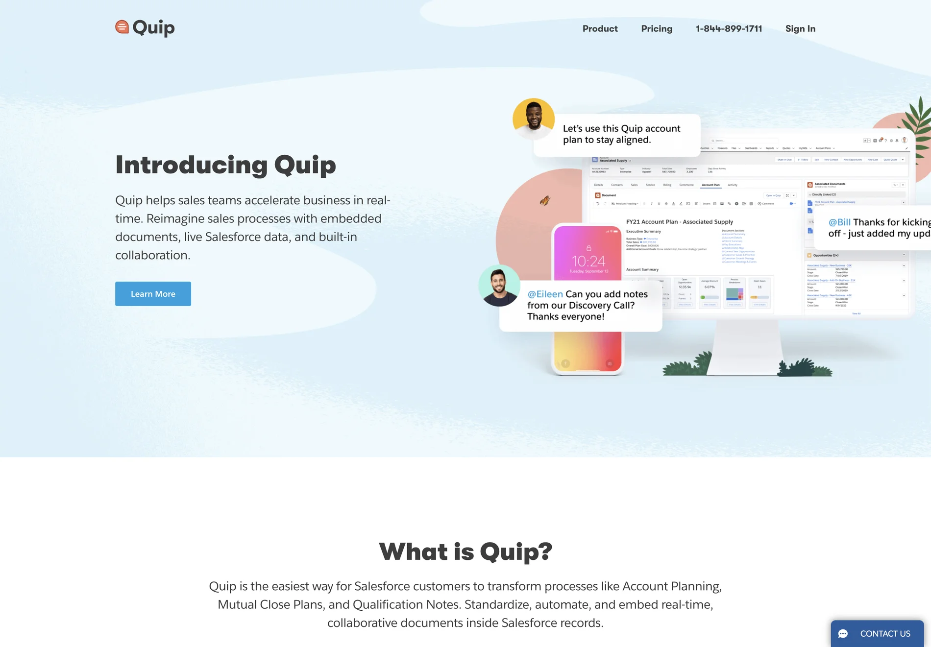 Quip: Enhancing Sales Team Collaboration with AI-Powered Tools