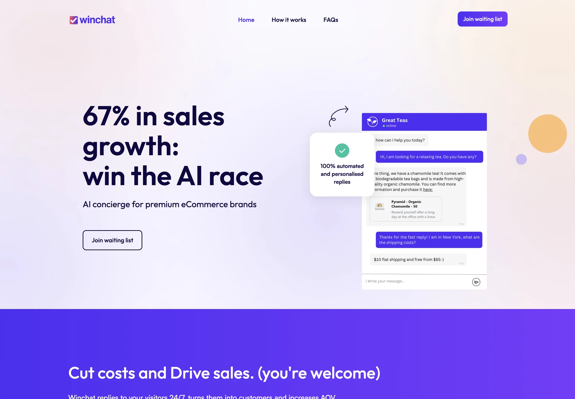 Winchat - Leading AI Chatbot for eCommerce Businesses