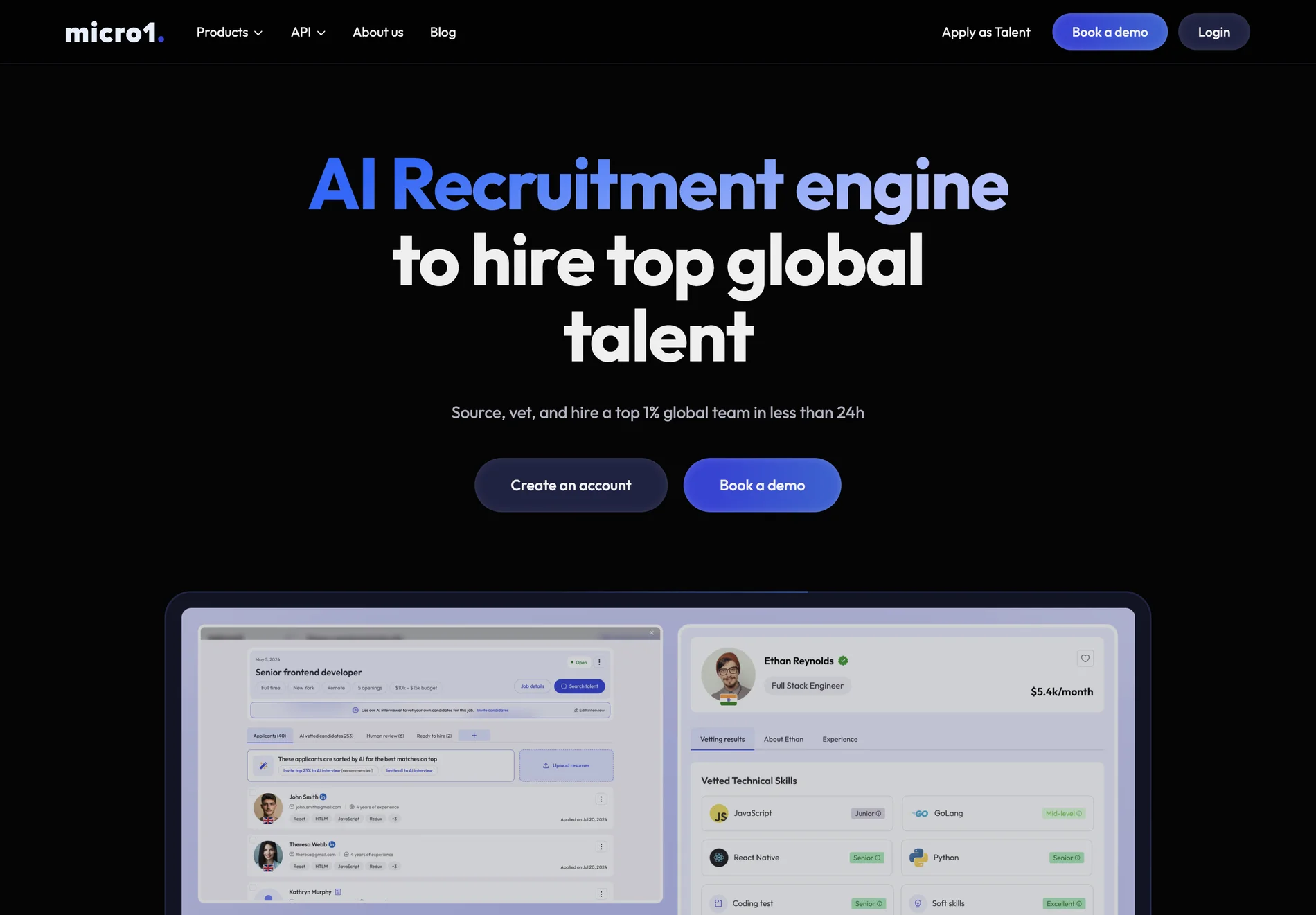 AI Recruitment Engine: micro1 - Hire Top Global Talent Efficiently