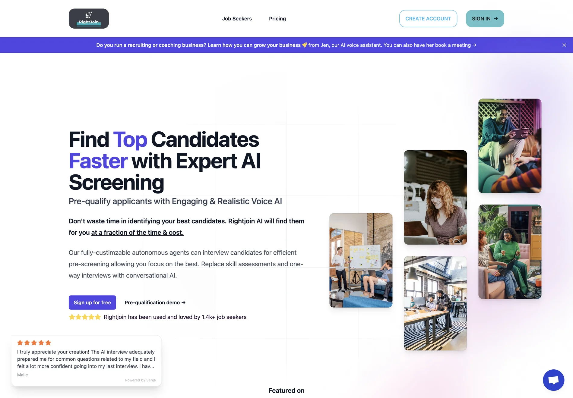 RightJoin AI Voice Interviews: Streamline Hiring with Efficient AI Pre-Screening