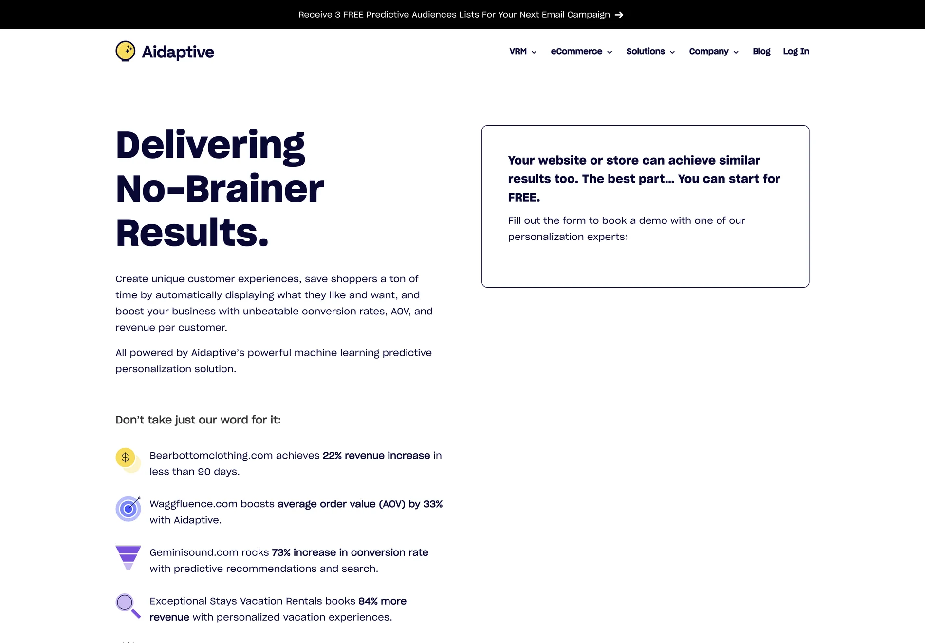 Aidaptive: Boost Your eCommerce with AI-Powered Predictive Personalization