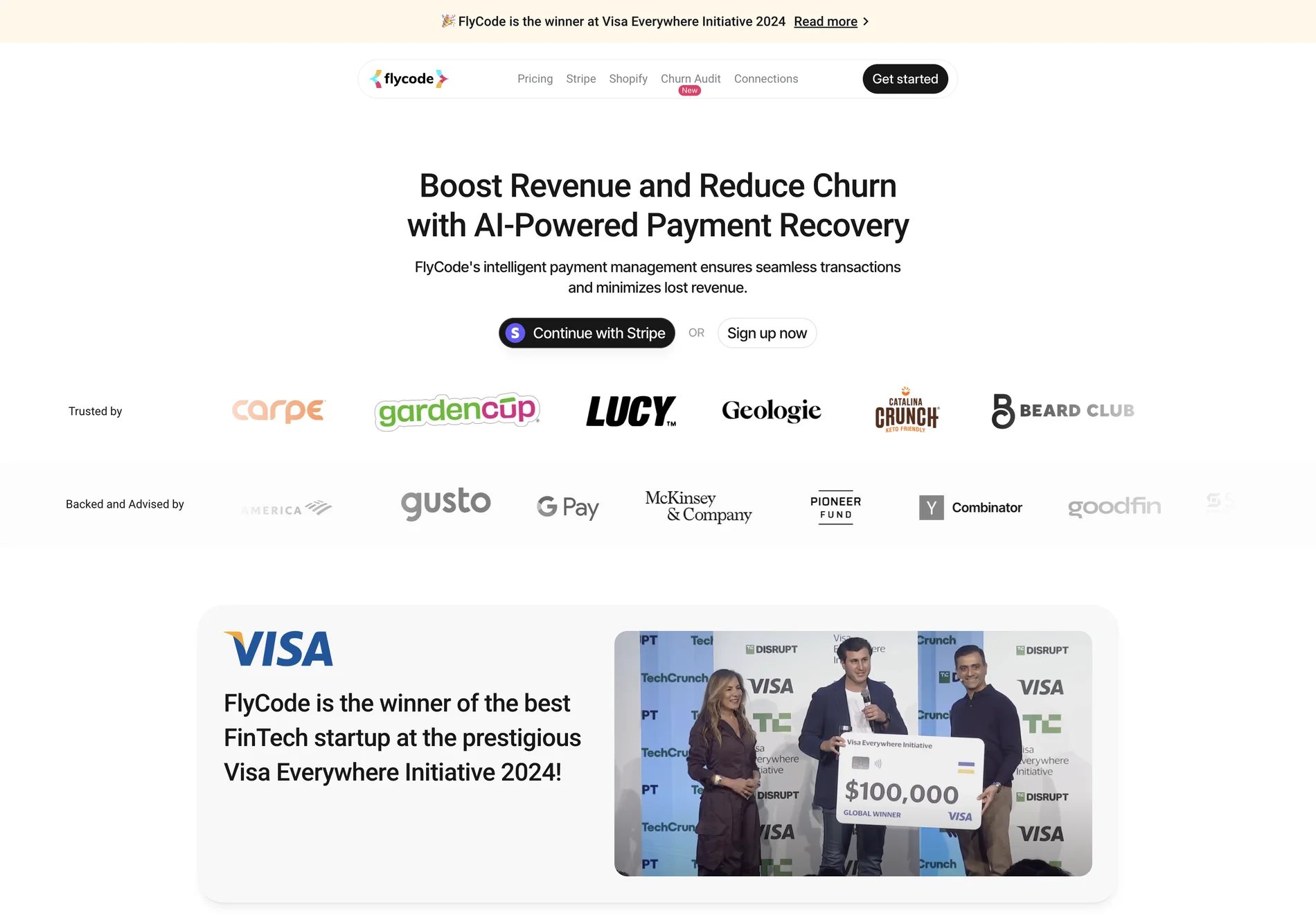 FlyCode: Recover Subscription Revenue from Payment Failures