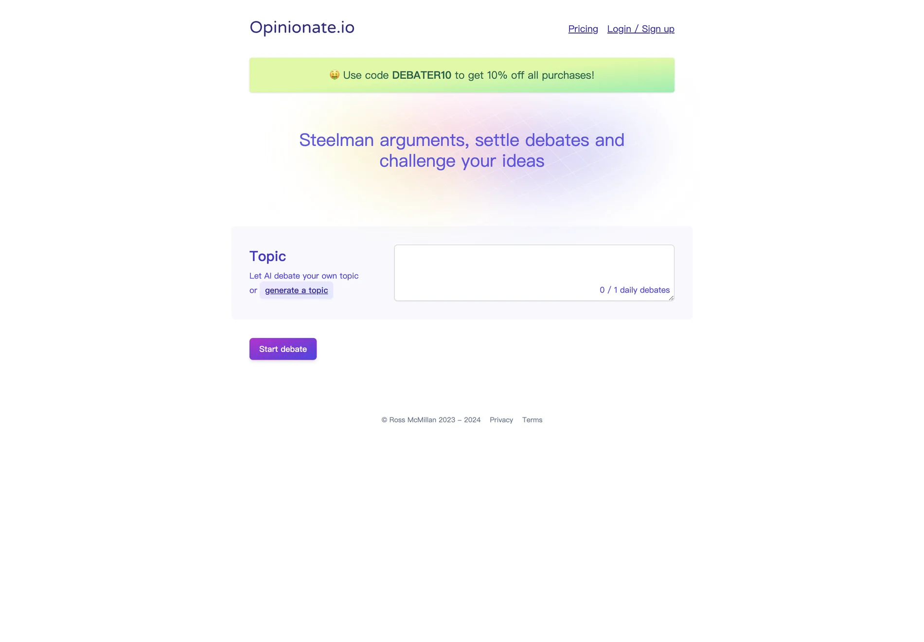 Opinionate: AI-Powered Steel Manning for Better Decision-Making and Stronger Arguments